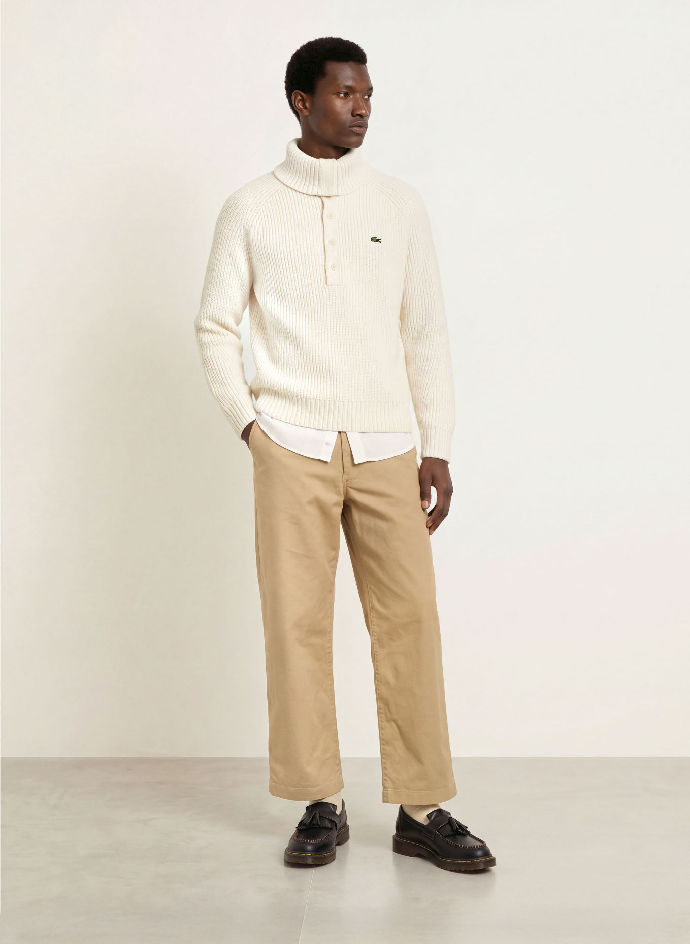 LACOSTE Pullover: ECRU