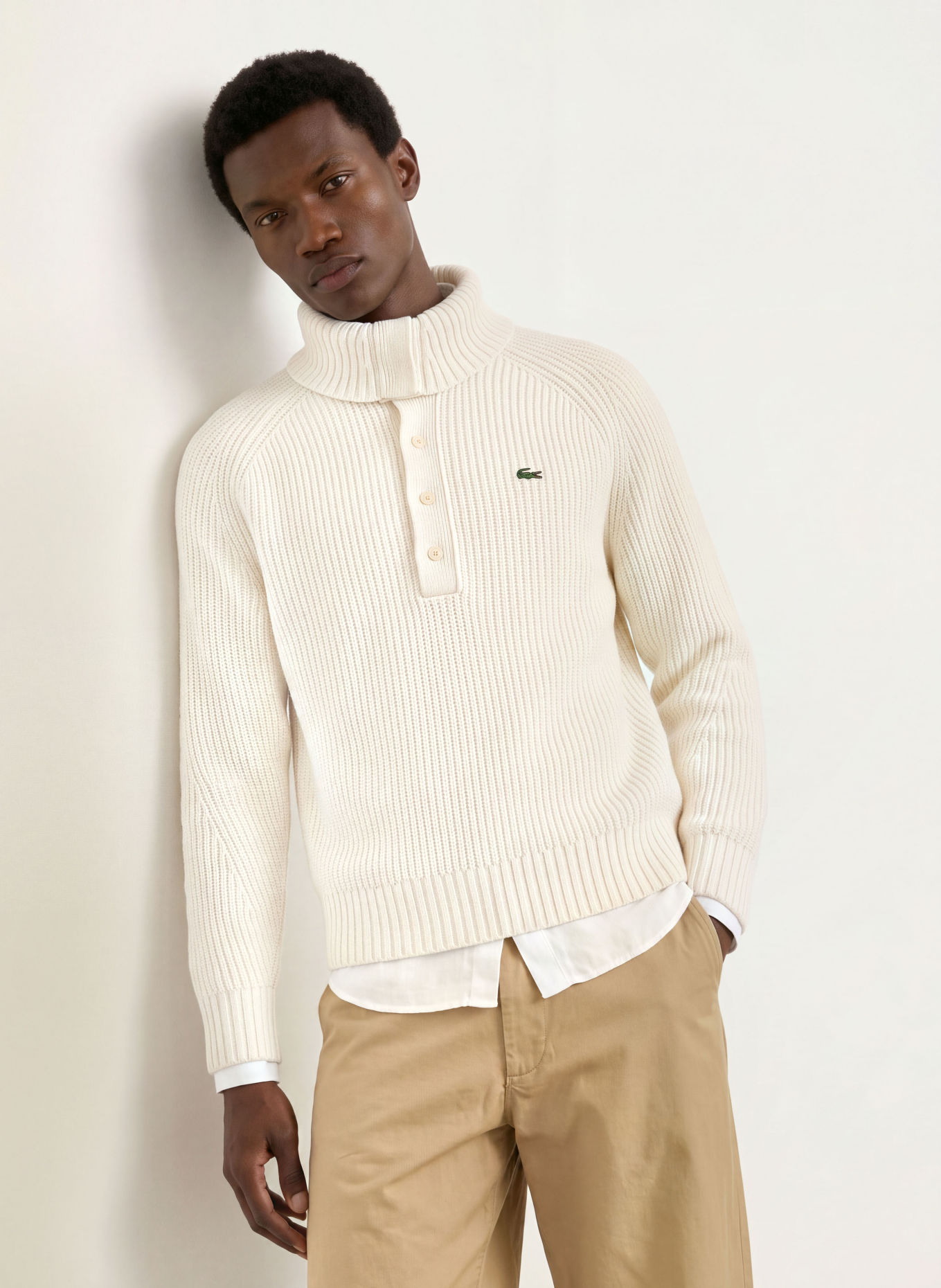 LACOSTE Pullover: ECRU