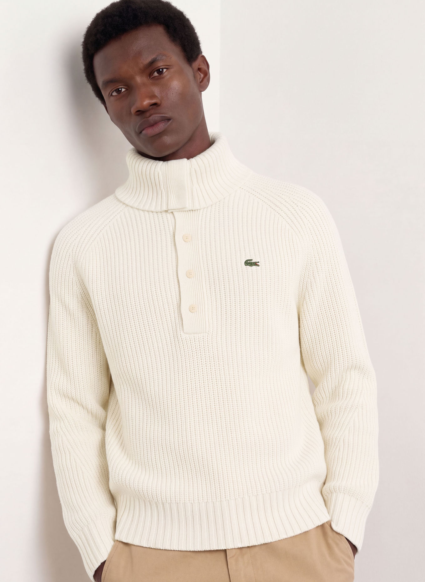LACOSTE Pullover: ECRU