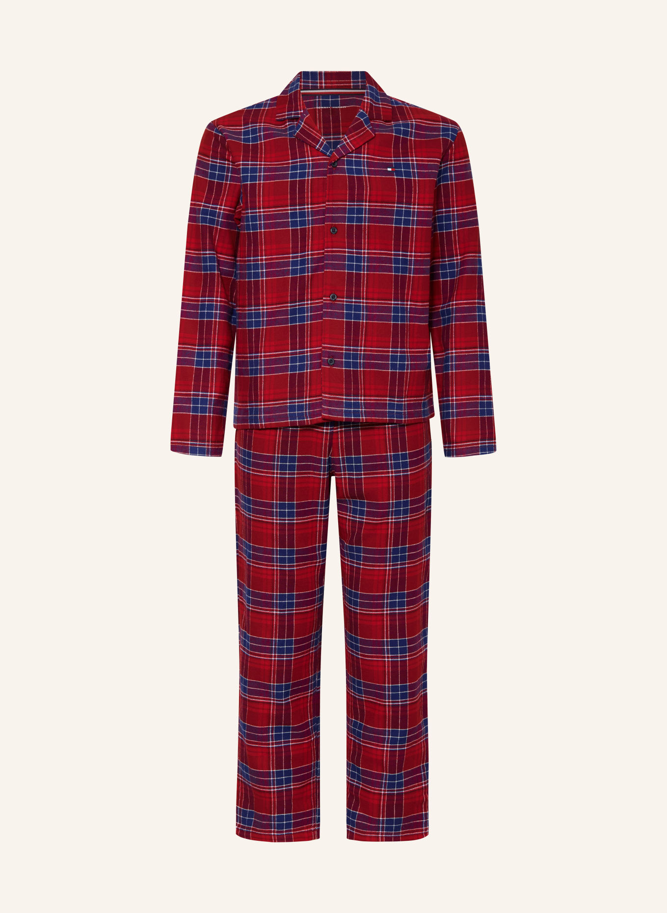 TOMMY HILFIGER Pijama: ROȘU / ALBASTRU