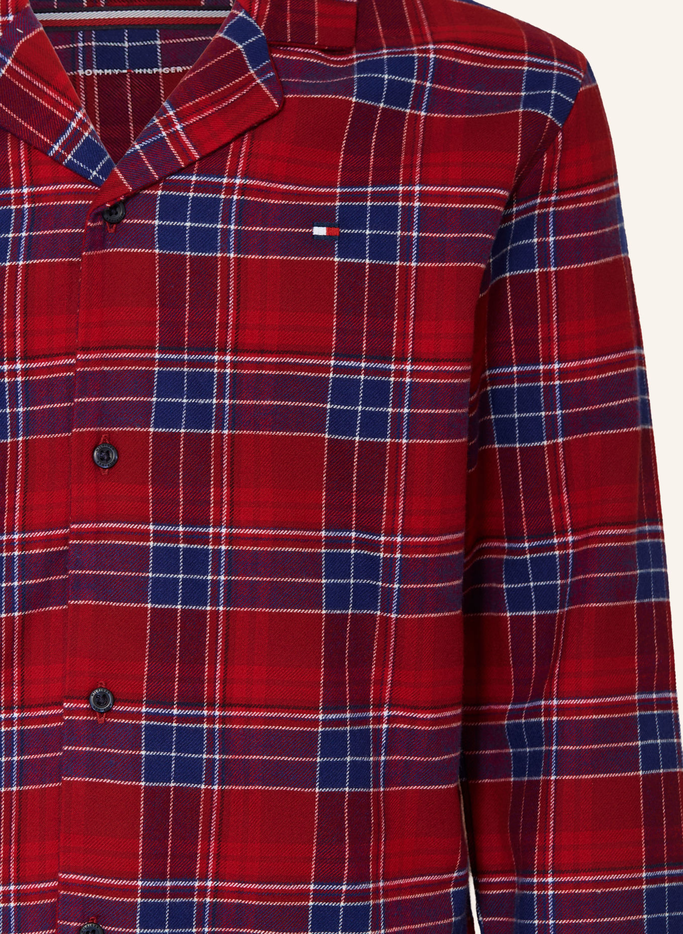 TOMMY HILFIGER Pijama: ROȘU / ALBASTRU