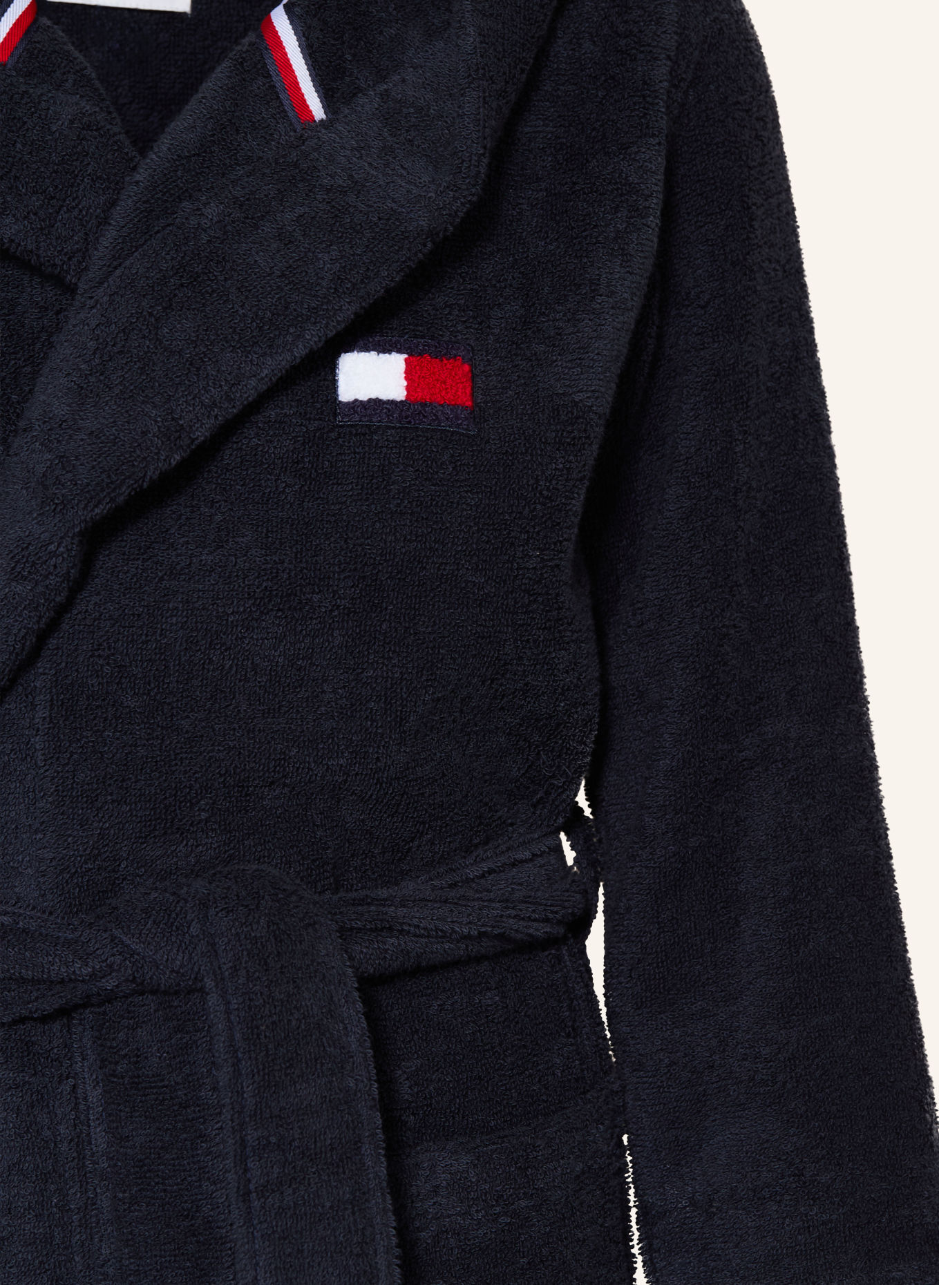 TOMMY HILFIGER Unisex-Bademantel HERITAGE: DUNKELBLAU