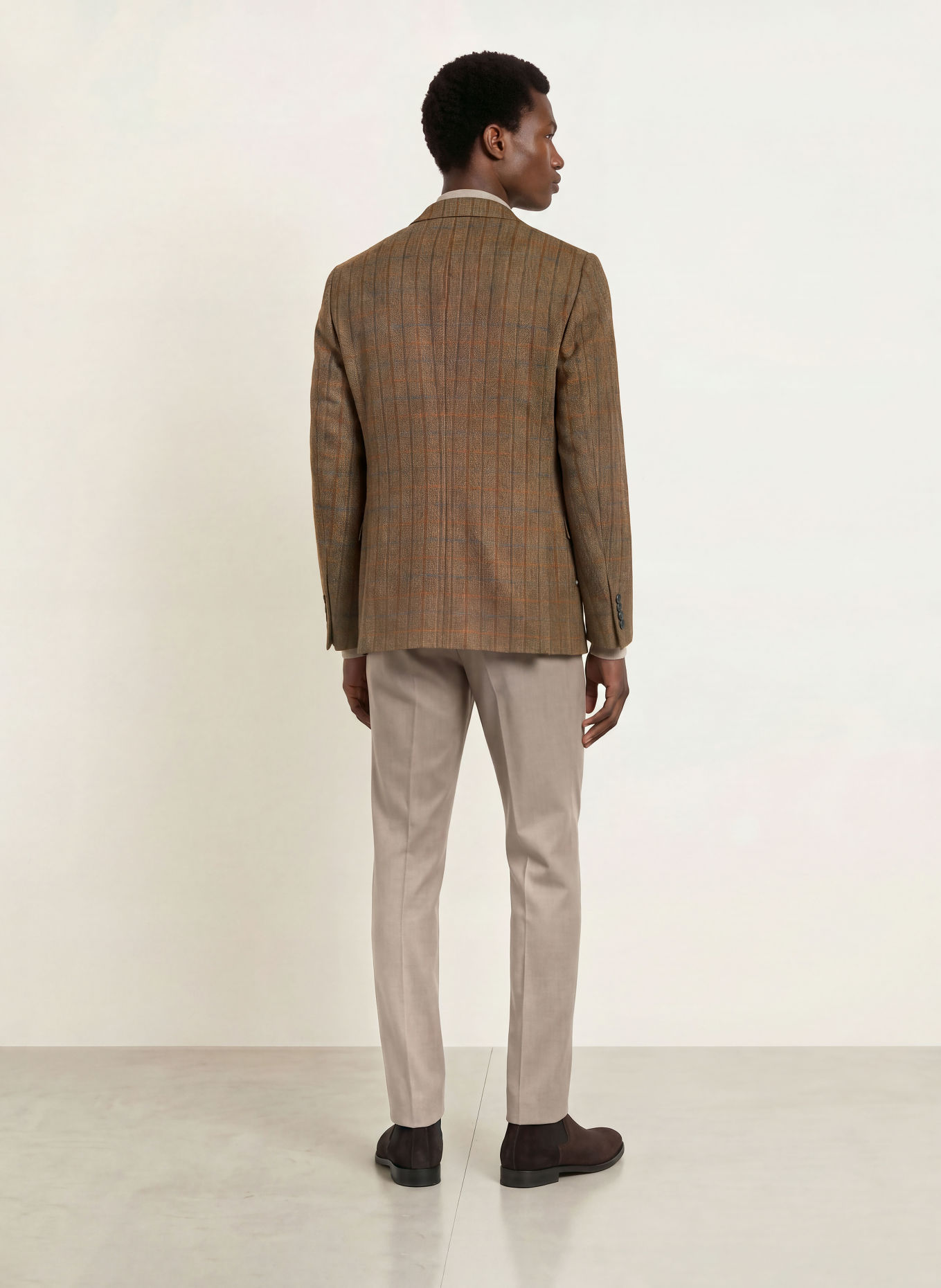 HACKETT LONDON Colbert TATTERSALL Extra Slim Fit: DONKERGROEN / DONKERROOD / DONKERBLAUW
