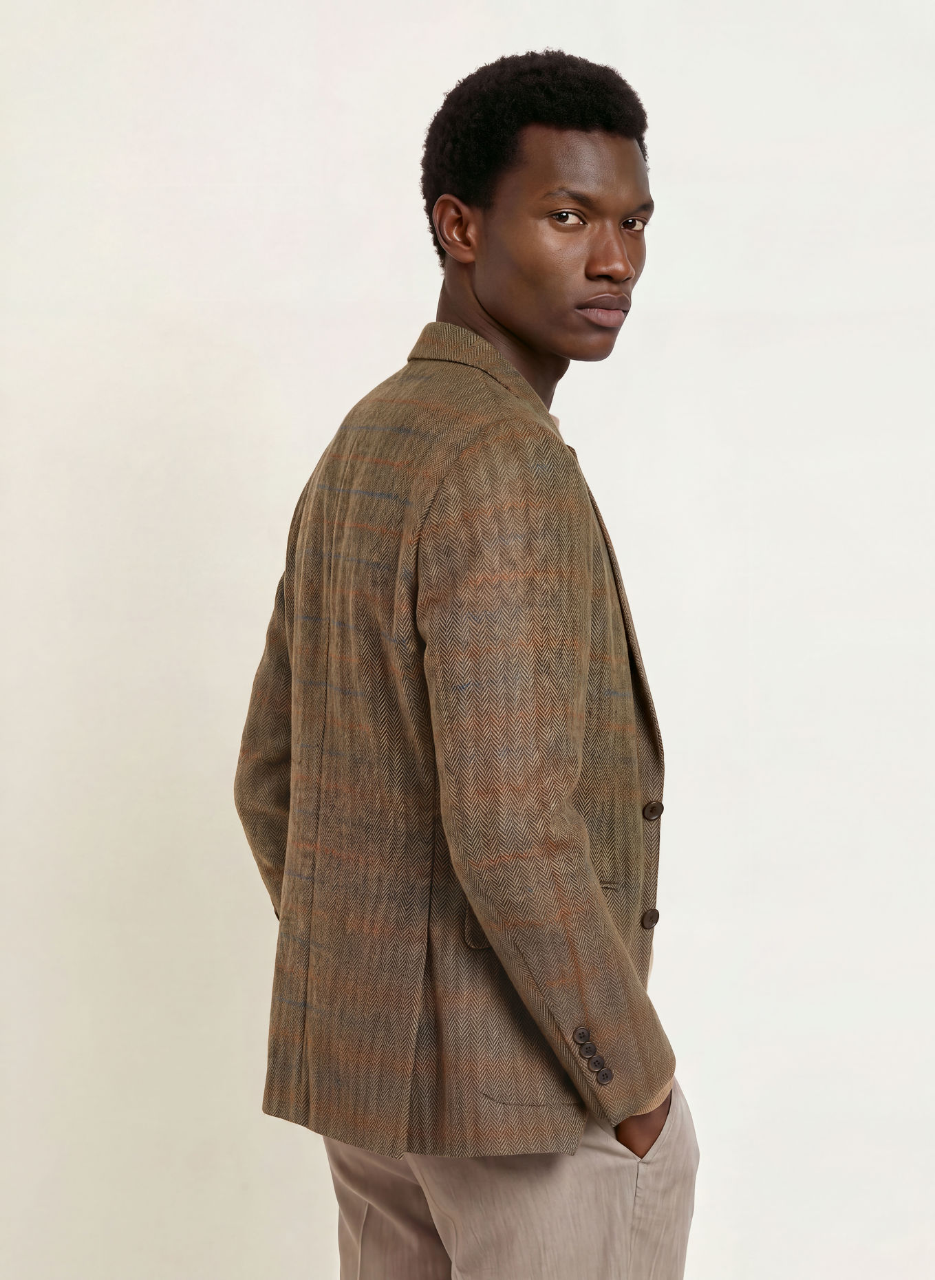 HACKETT LONDON Colbert TATTERSALL Extra Slim Fit: DONKERGROEN / DONKERROOD / DONKERBLAUW