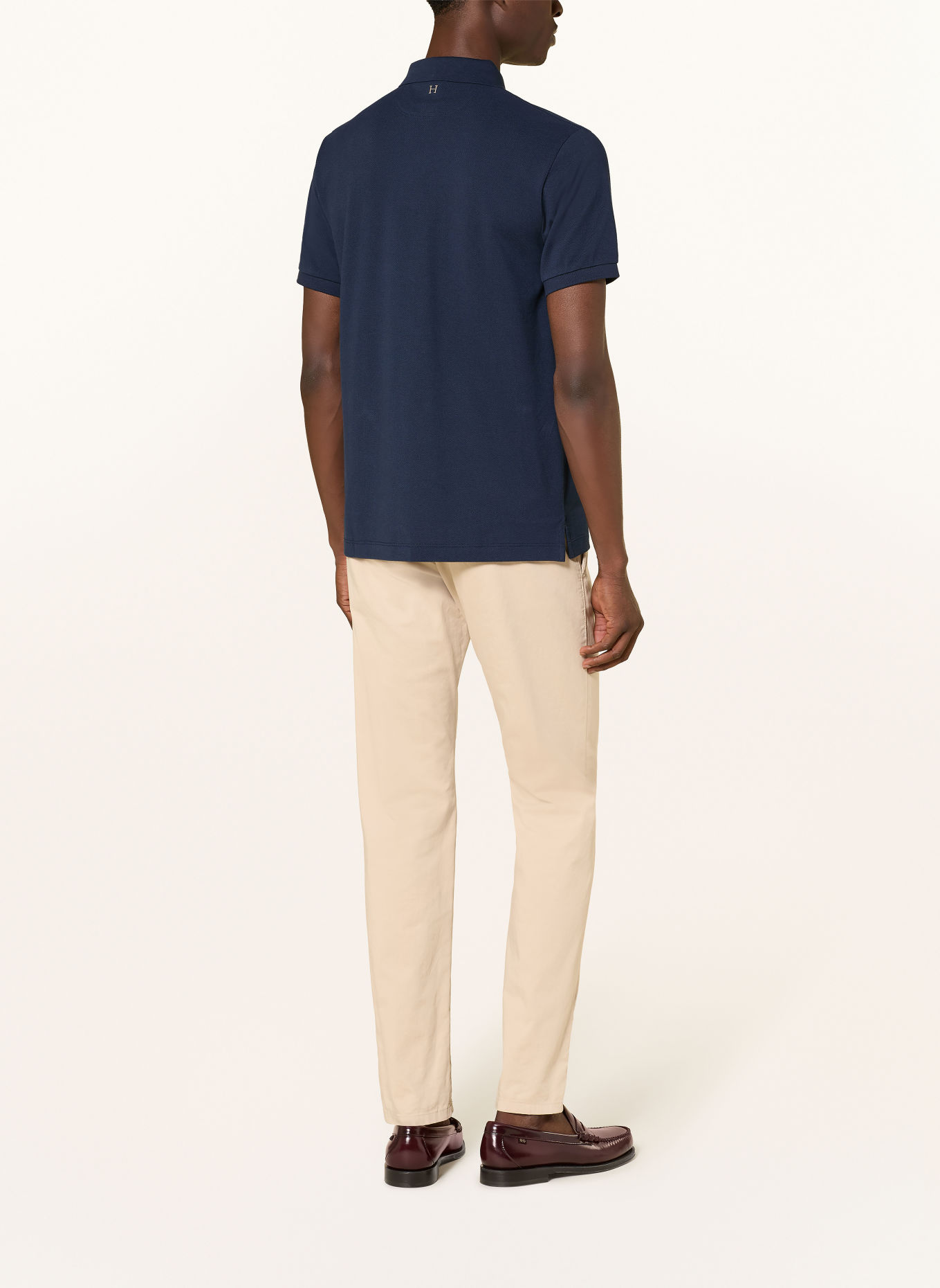HACKETT LONDON Piqué-poloshirt HERITAGE HARRY Classic Fit: DONKERBLAUW