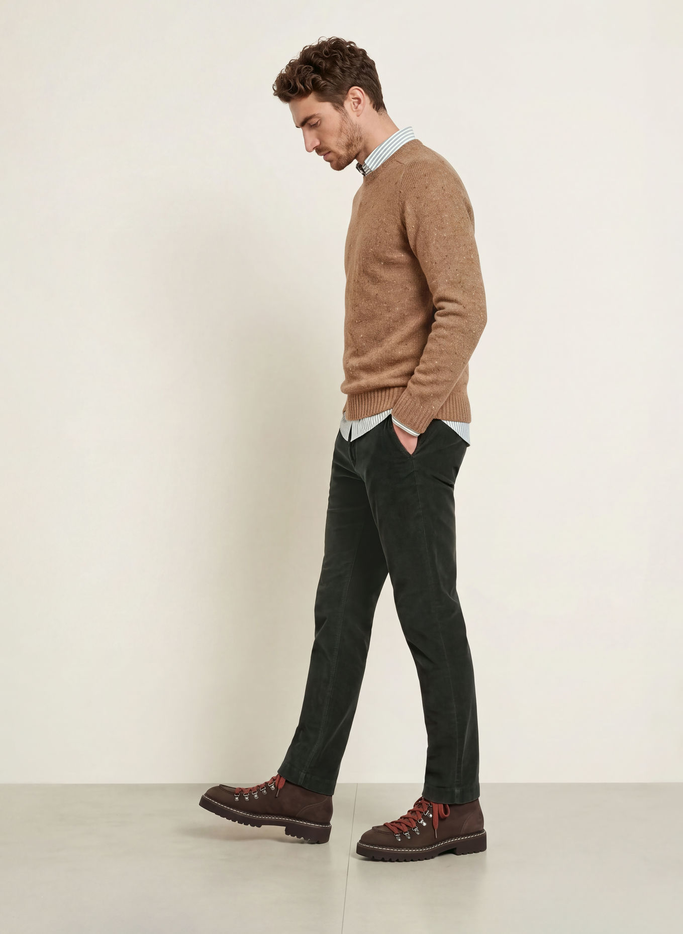 HACKETT LONDON Pull DONEGAL: MARRON
