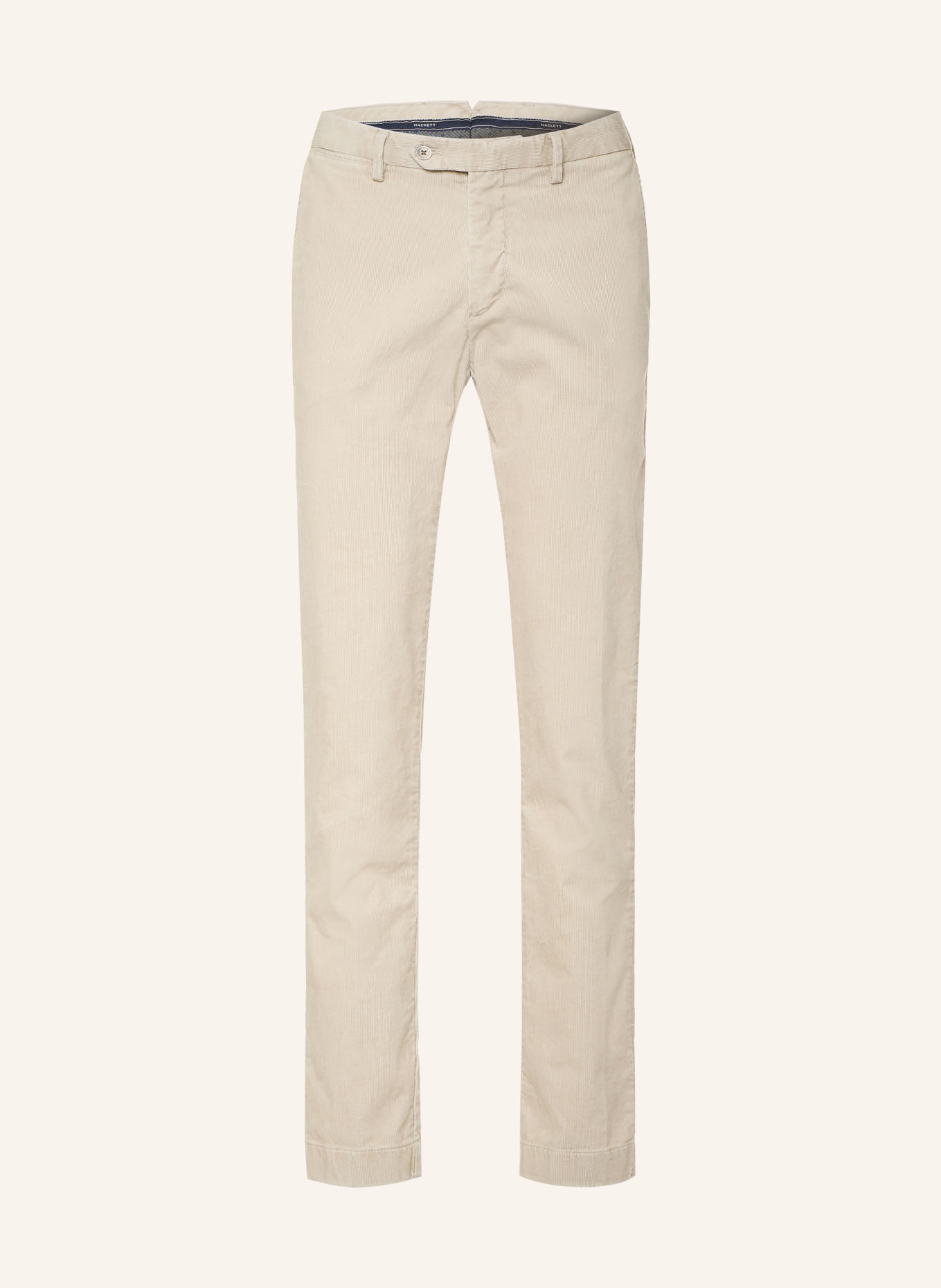 HACKETT LONDON Pantalon en velours côtelé KENSINGTON, coupe slim: CRÈME