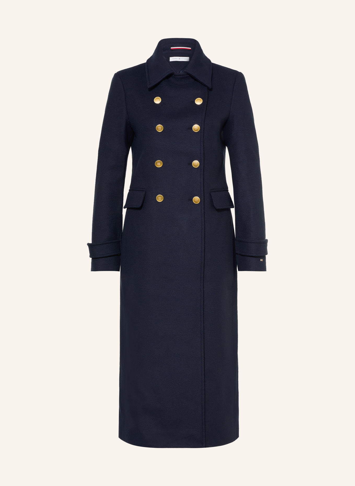 TOMMY HILFIGER Wool coat: DARK BLUE