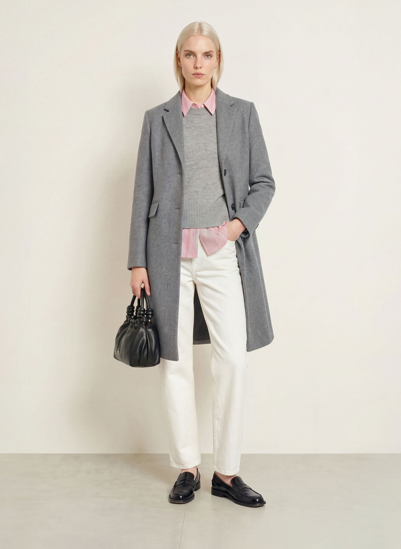 TOMMY HILFIGER Blazermantel: GRAU