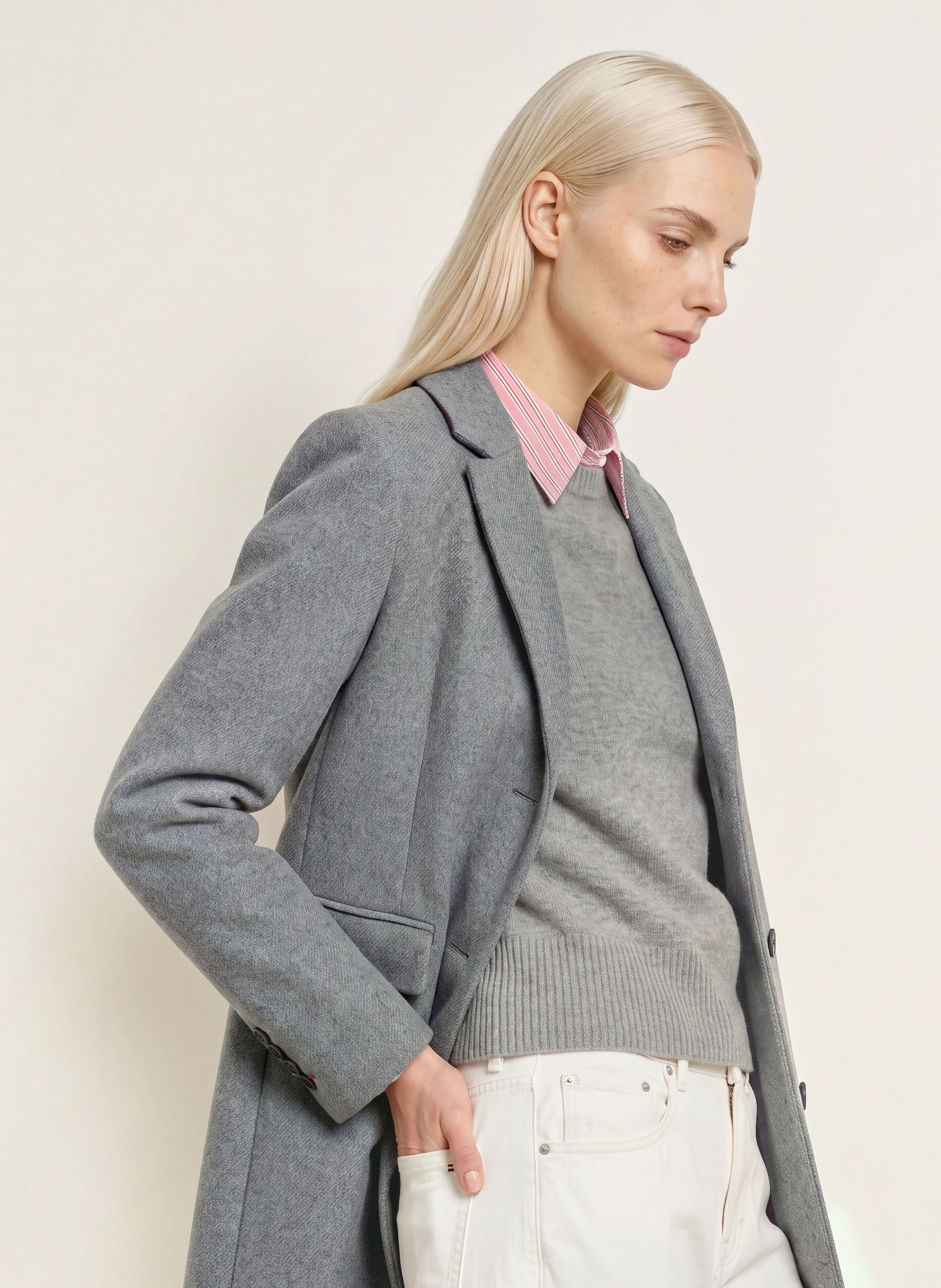 TOMMY HILFIGER Blazermantel: GRAU