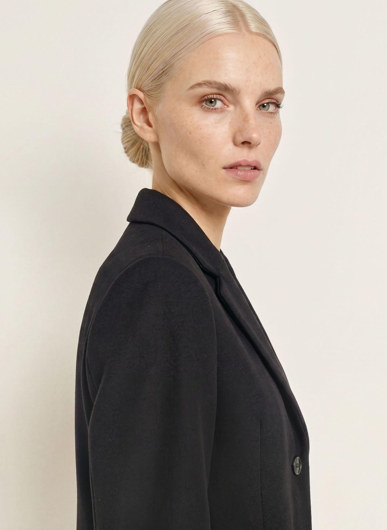 TOMMY HILFIGER Wollen mantel: ZWART
