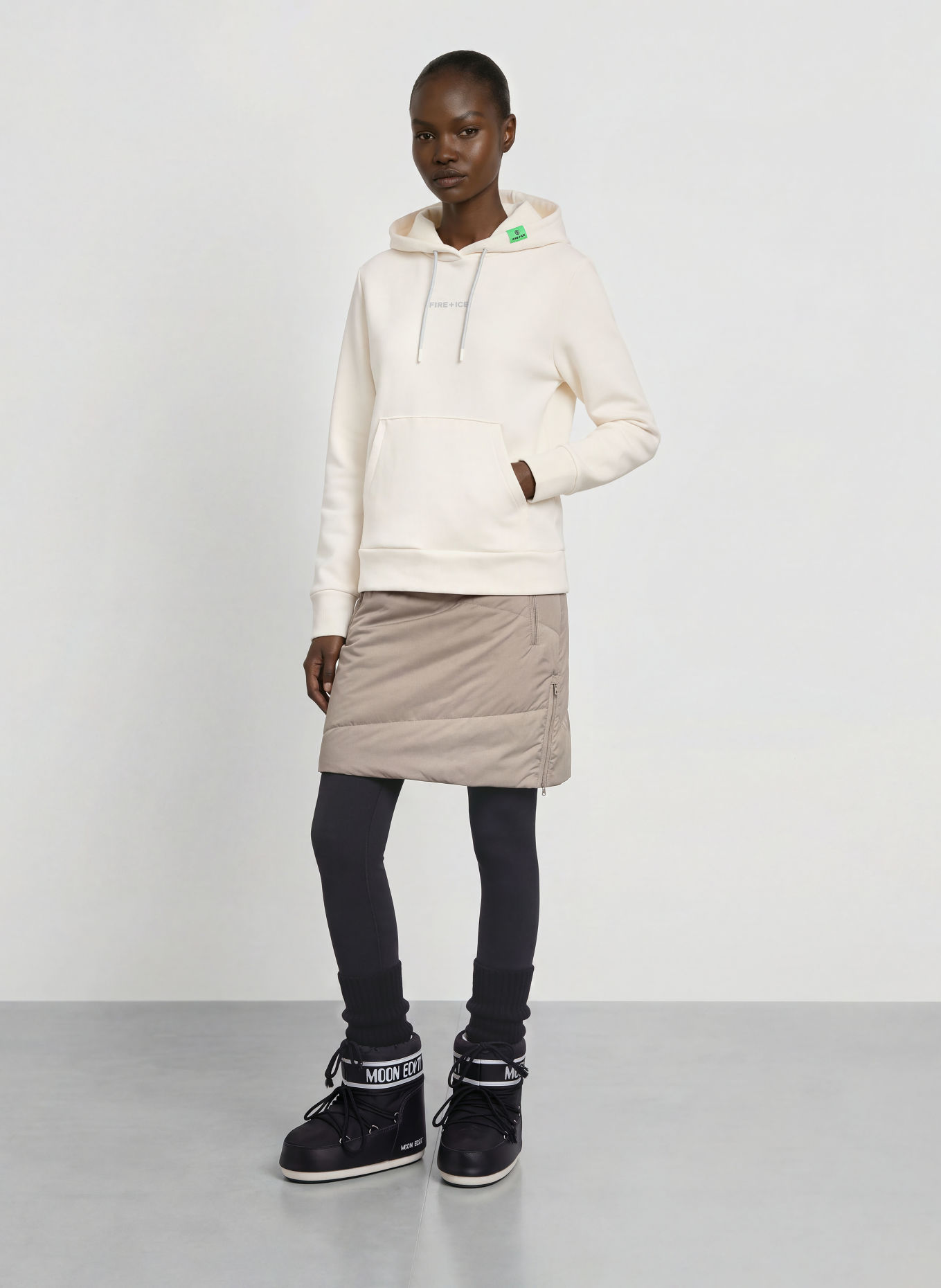 FIRE+ICE NILA Hoodie: CREAM