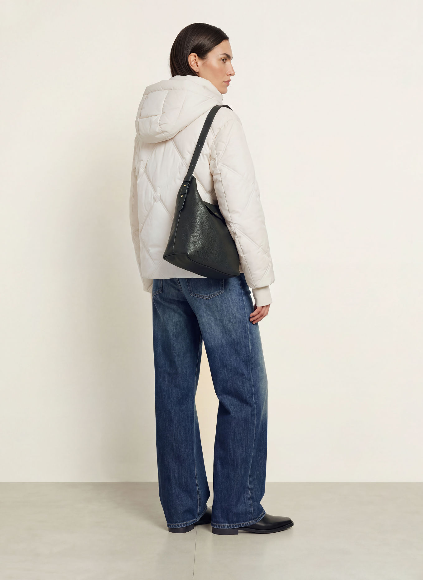 Blauer Daunenjacke TYNDALE: WEISS
