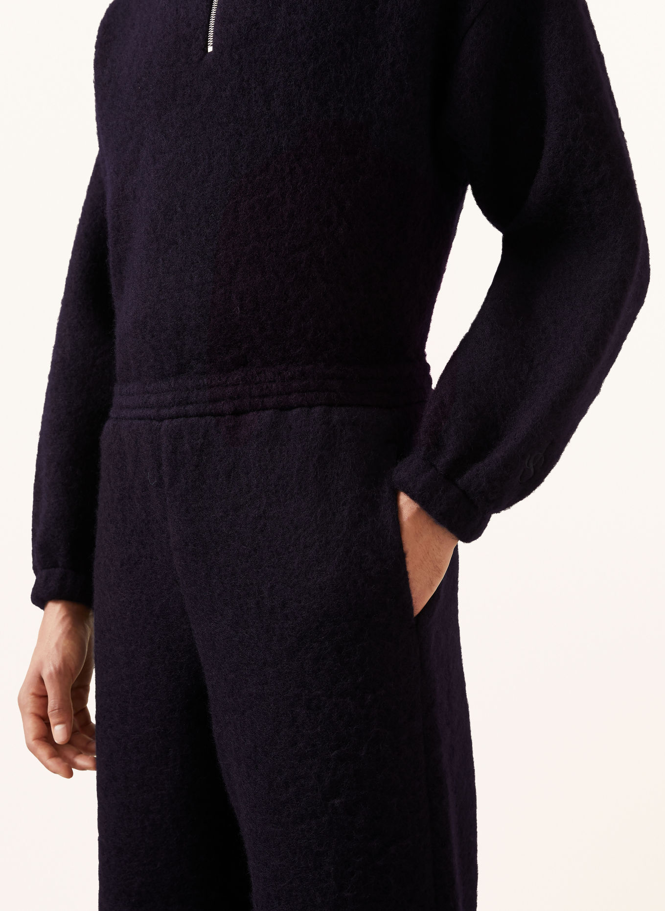 JIL SANDER Chinosy o regularnym kroju: GRANATOWY