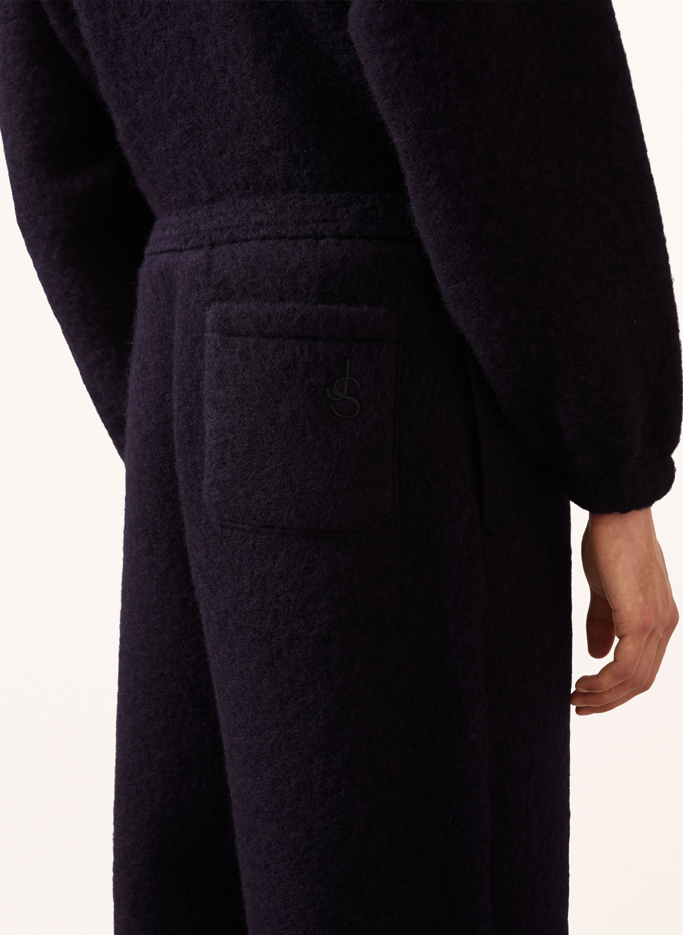 JIL SANDER Chinosy o regularnym kroju: GRANATOWY