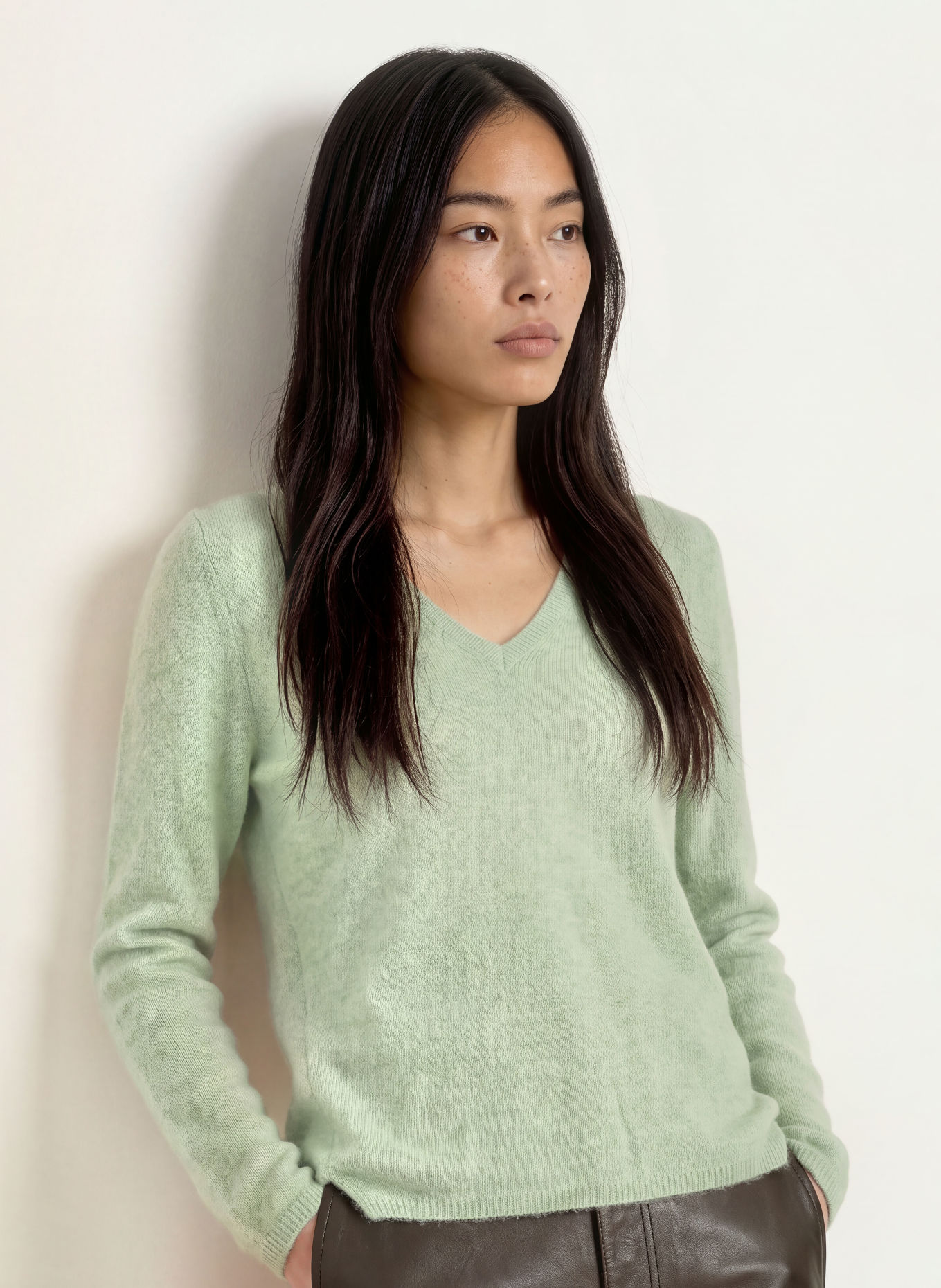 MOS MOSH Pullover MMMAPE SOPHIA: HELLGRÜN