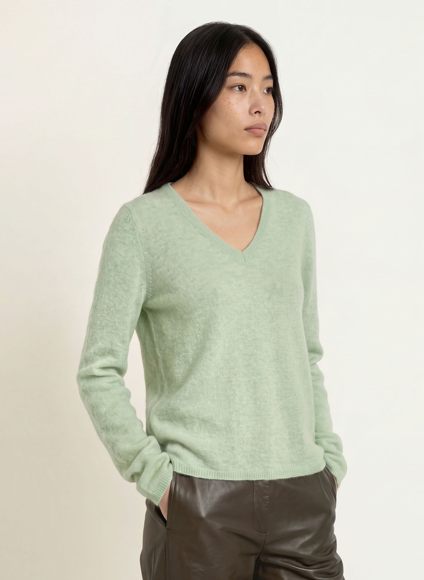 MOS MOSH Pullover MMMAPE SOPHIA: HELLGRÜN