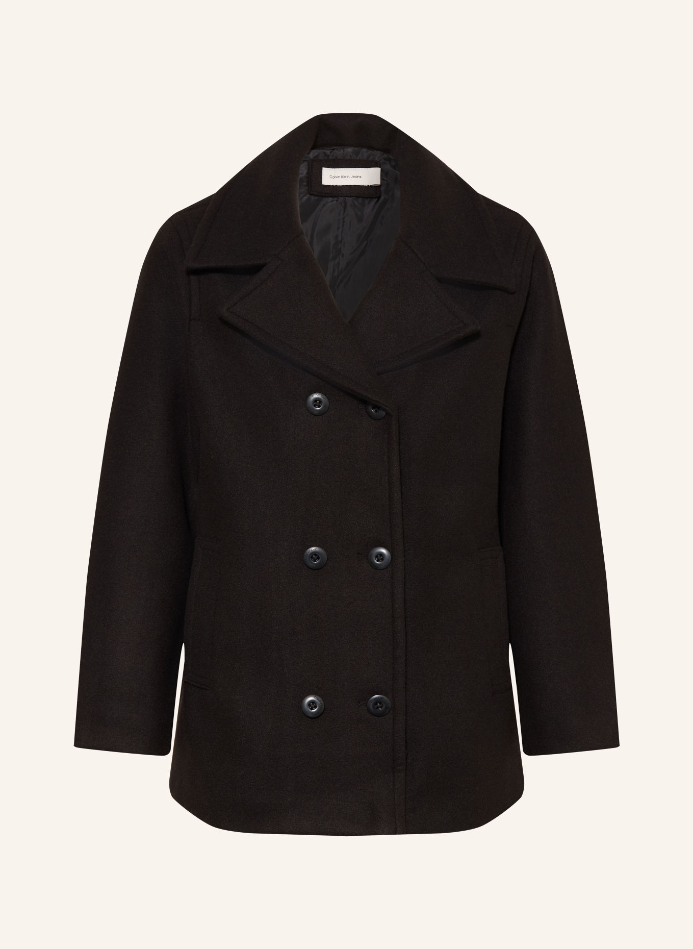 Calvin Klein Caban court: NOIR