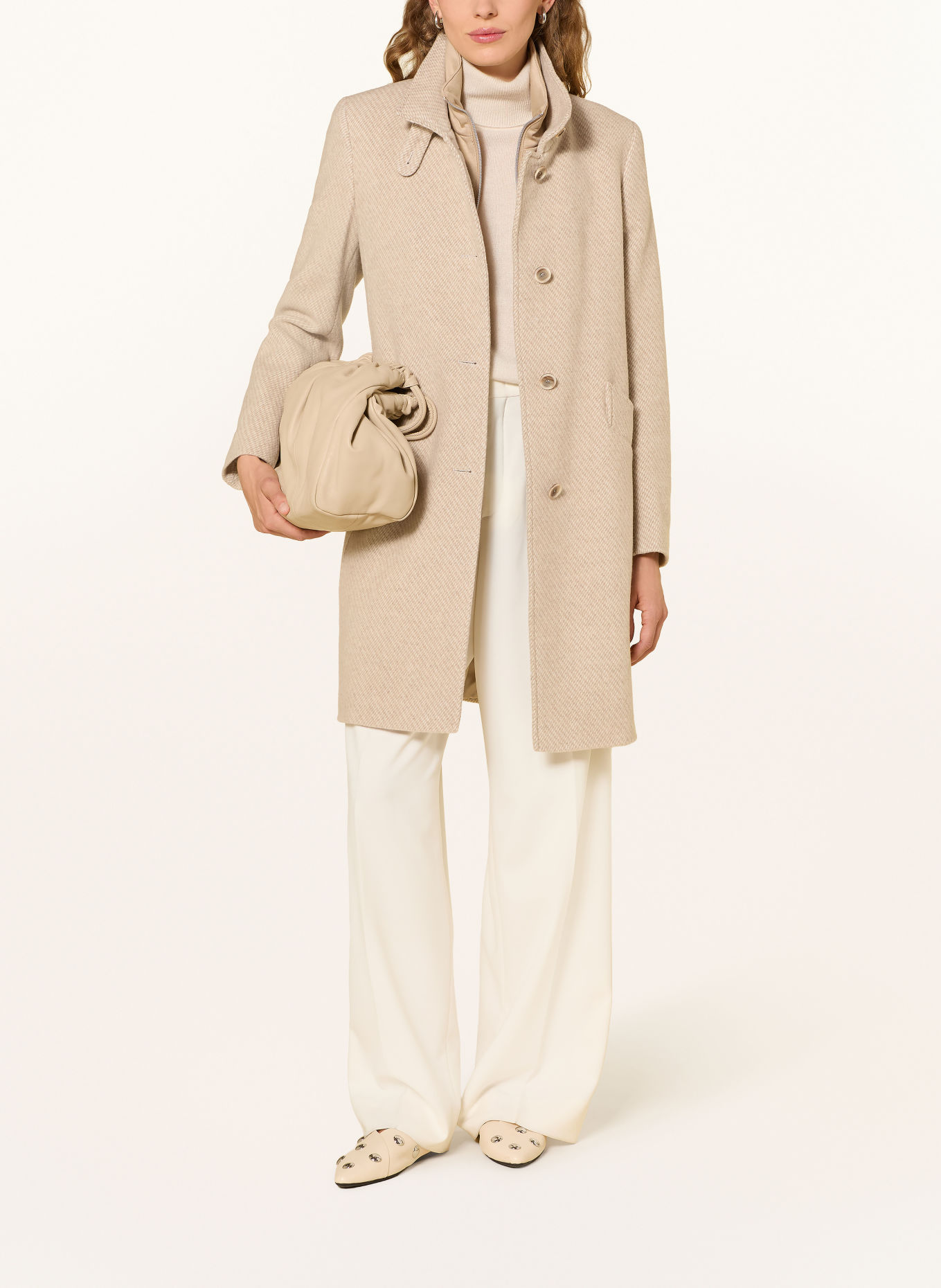 CINQUE CIASTOR Wool coat: BEIGE