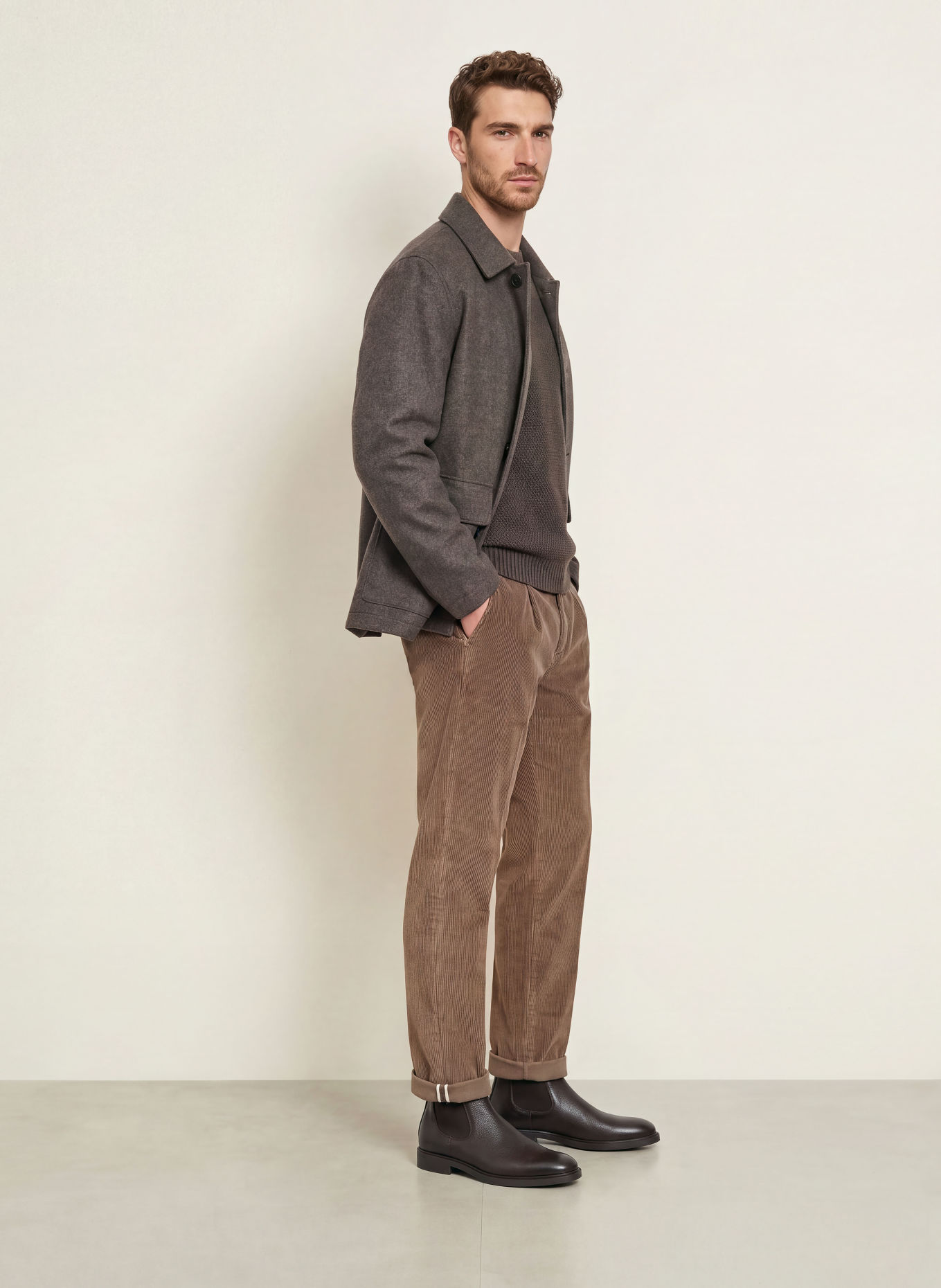 PT TORINO Cordchino Extra Slim Fit: LIGHT BROWN