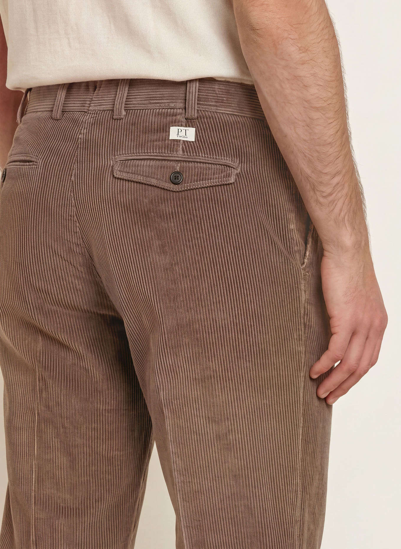 PT TORINO Cordchino Extra Slim Fit: LIGHT BROWN
