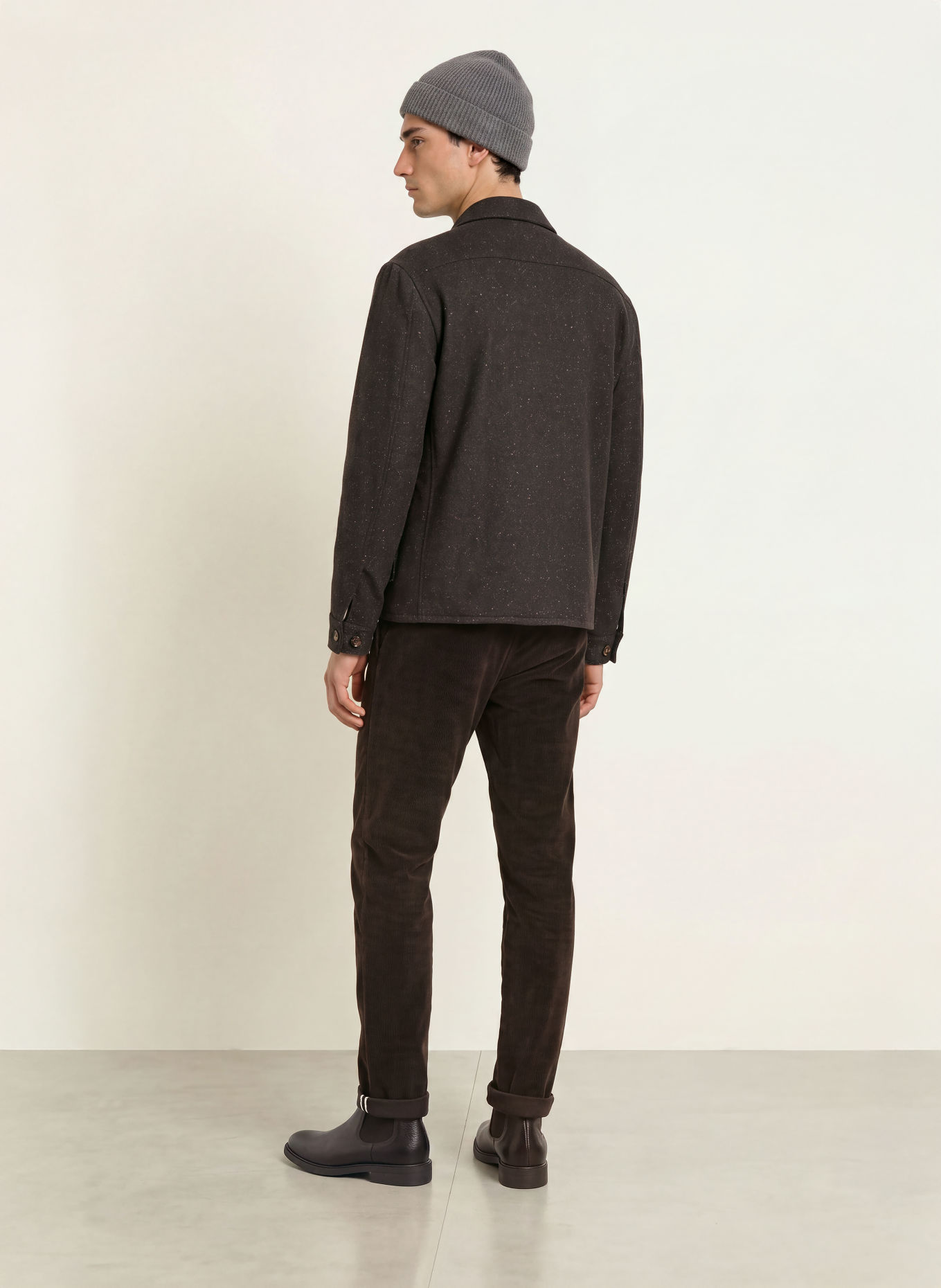 PT TORINO Cordchino Extra Slim Fit: MARRON FONCÉ