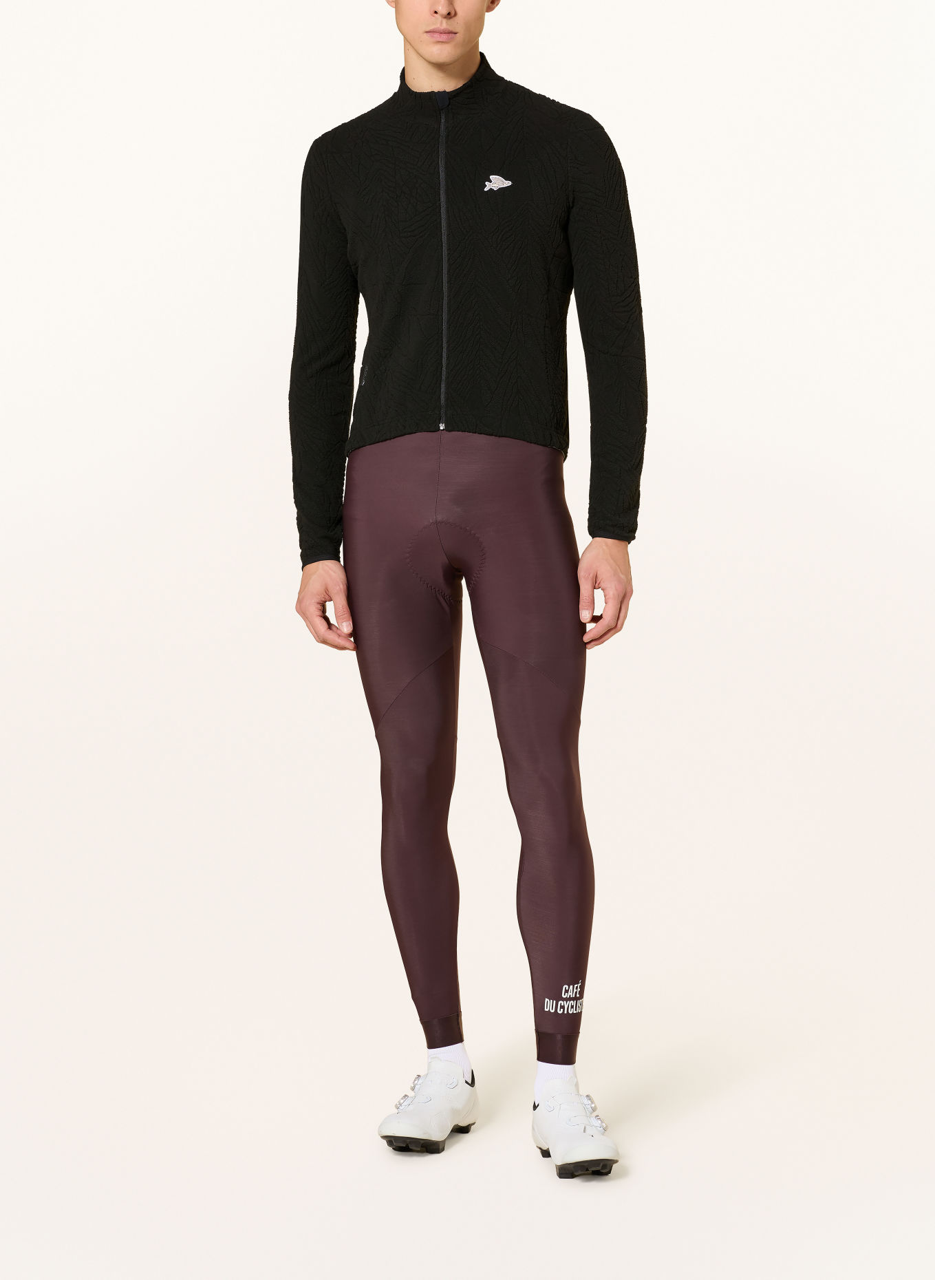 CAFÉ DU CYCLISTE Fleecejas SOLANGE: ZWART