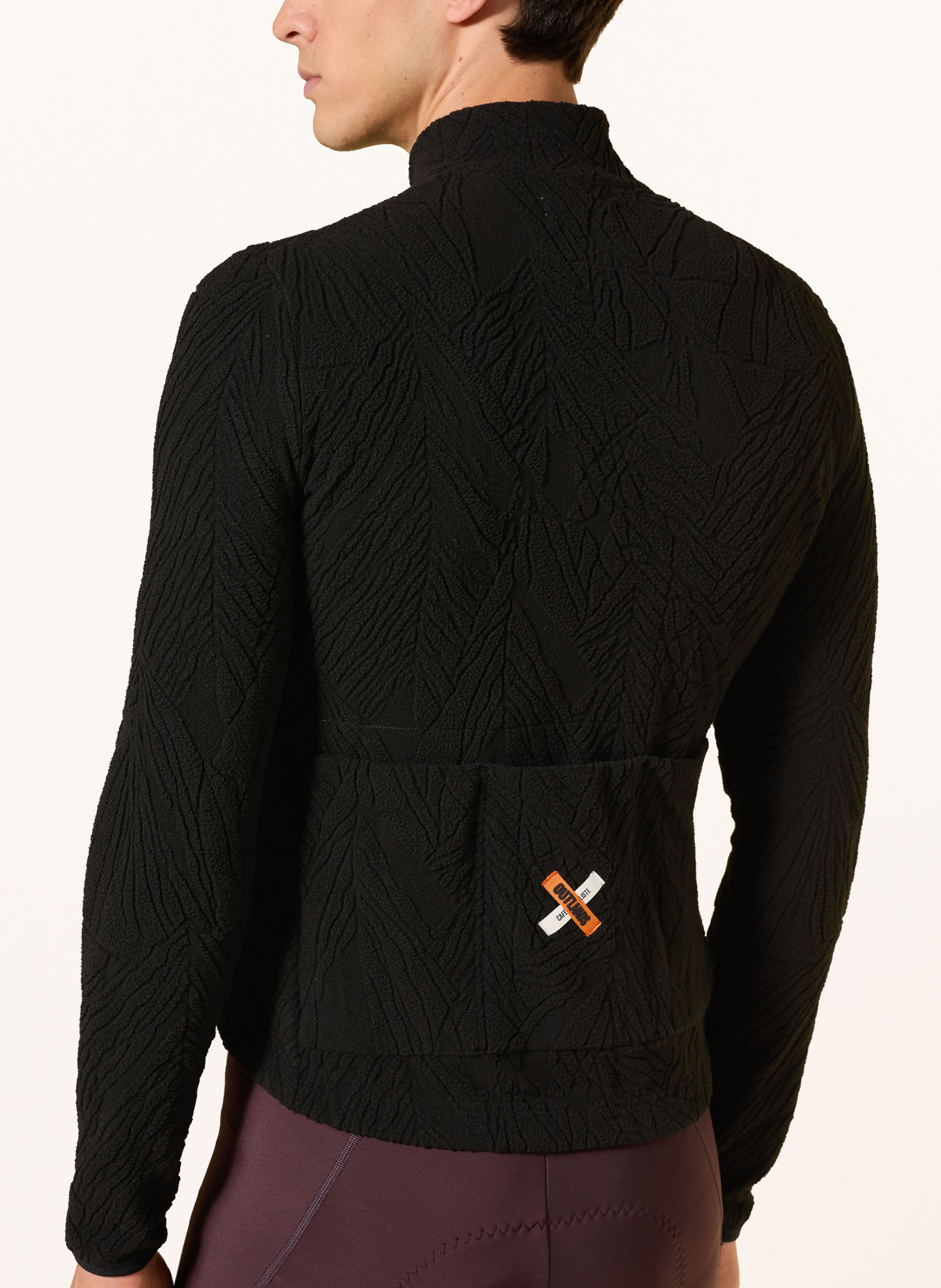 CAFÉ DU CYCLISTE Fleecejas SOLANGE: ZWART