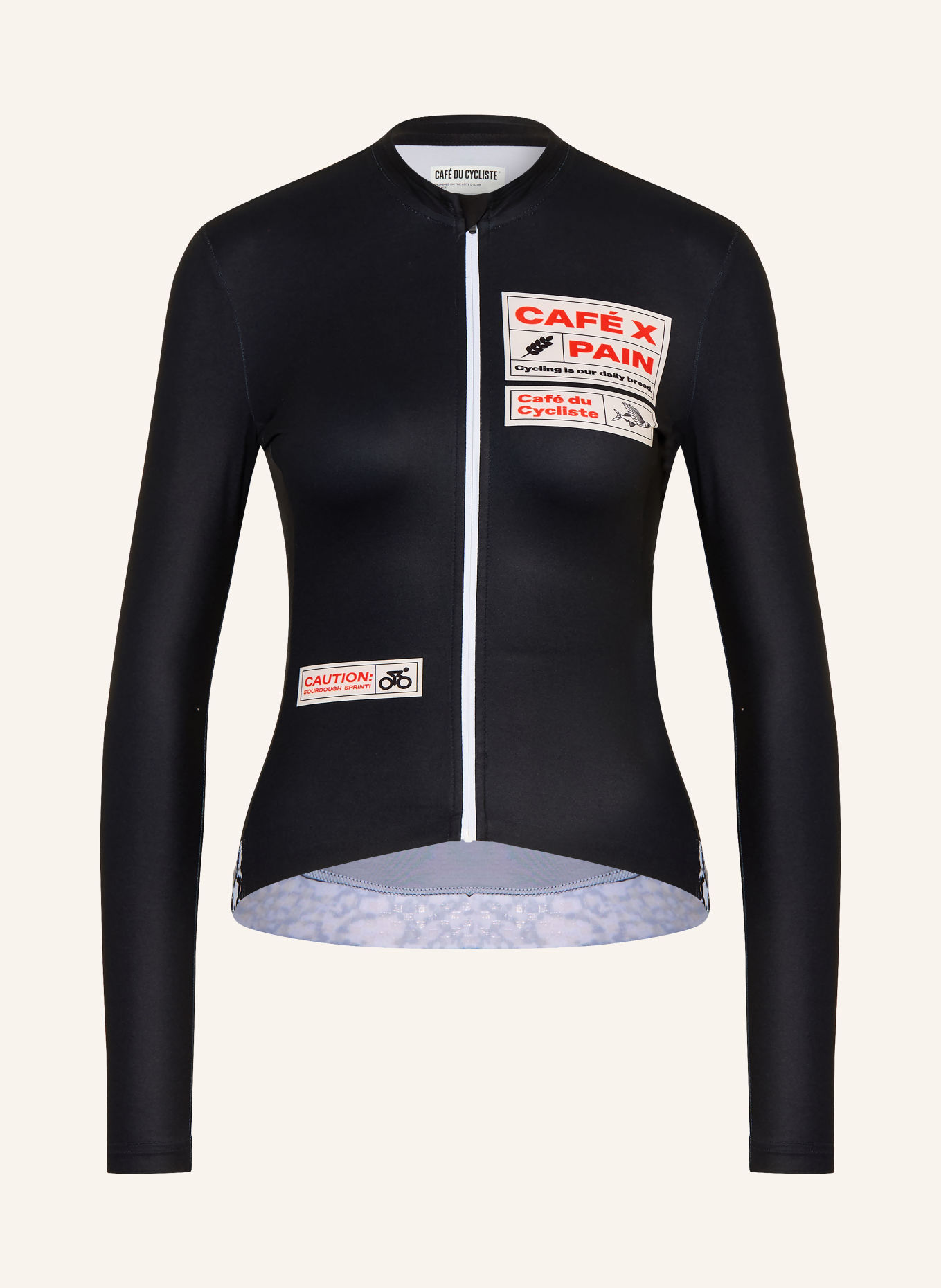 CAFÉ DU CYCLISTE CONSTANCE PAIN Cycling jersey: BLACK