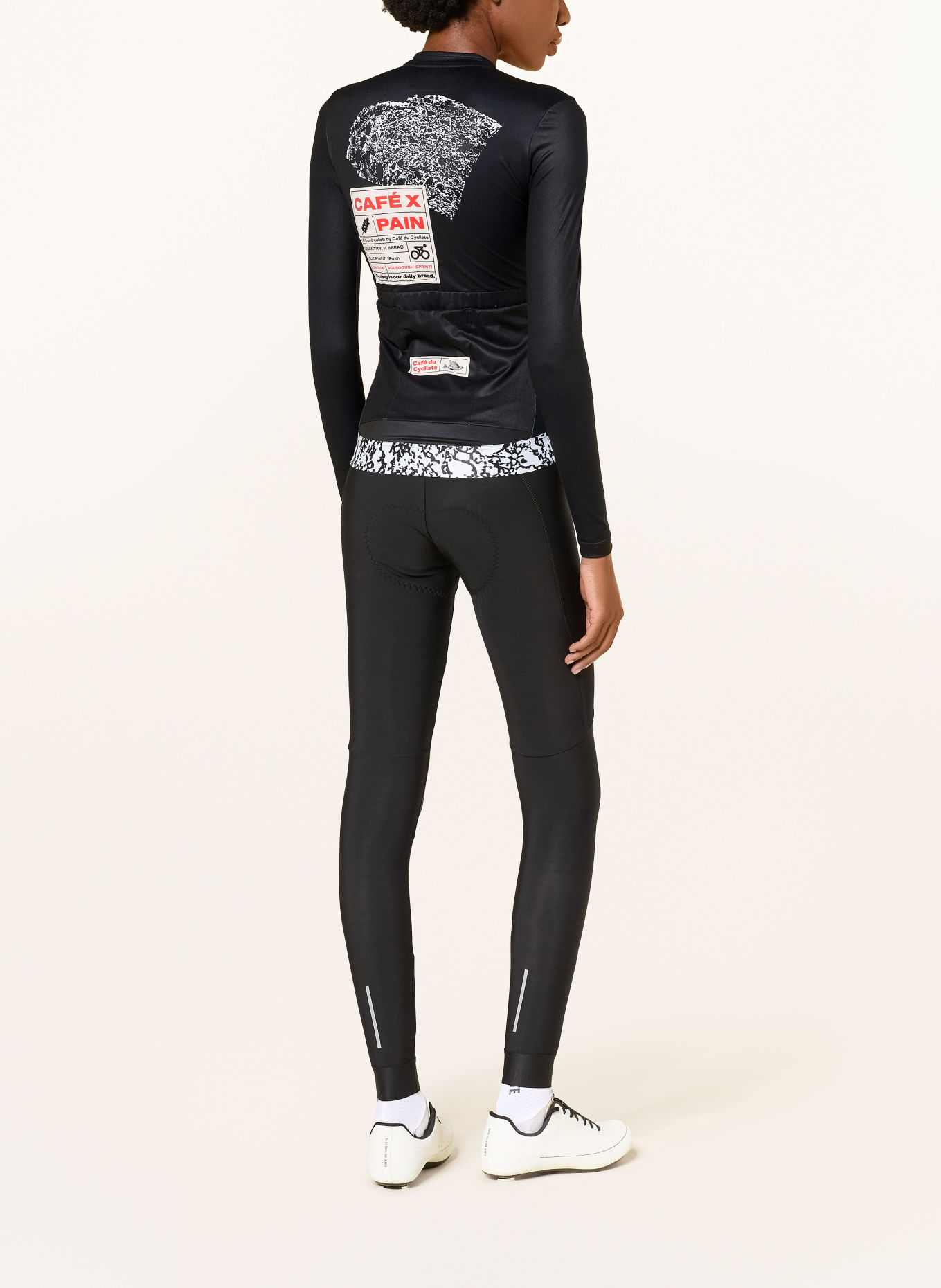 CAFÉ DU CYCLISTE CONSTANCE PAIN Cycling jersey: BLACK