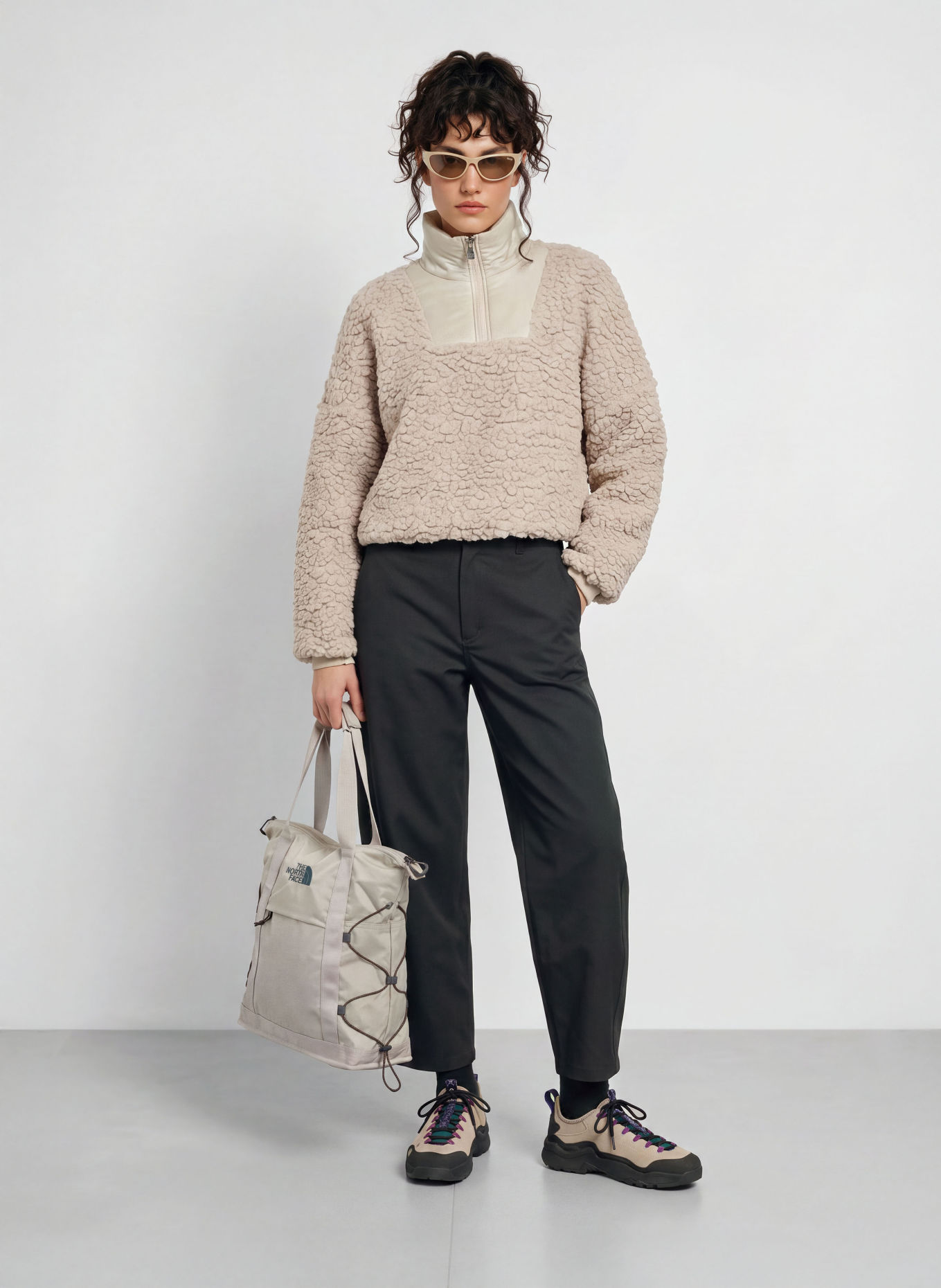 66°NORTH VARMAHILD-anorak van teddybont: BEIGE