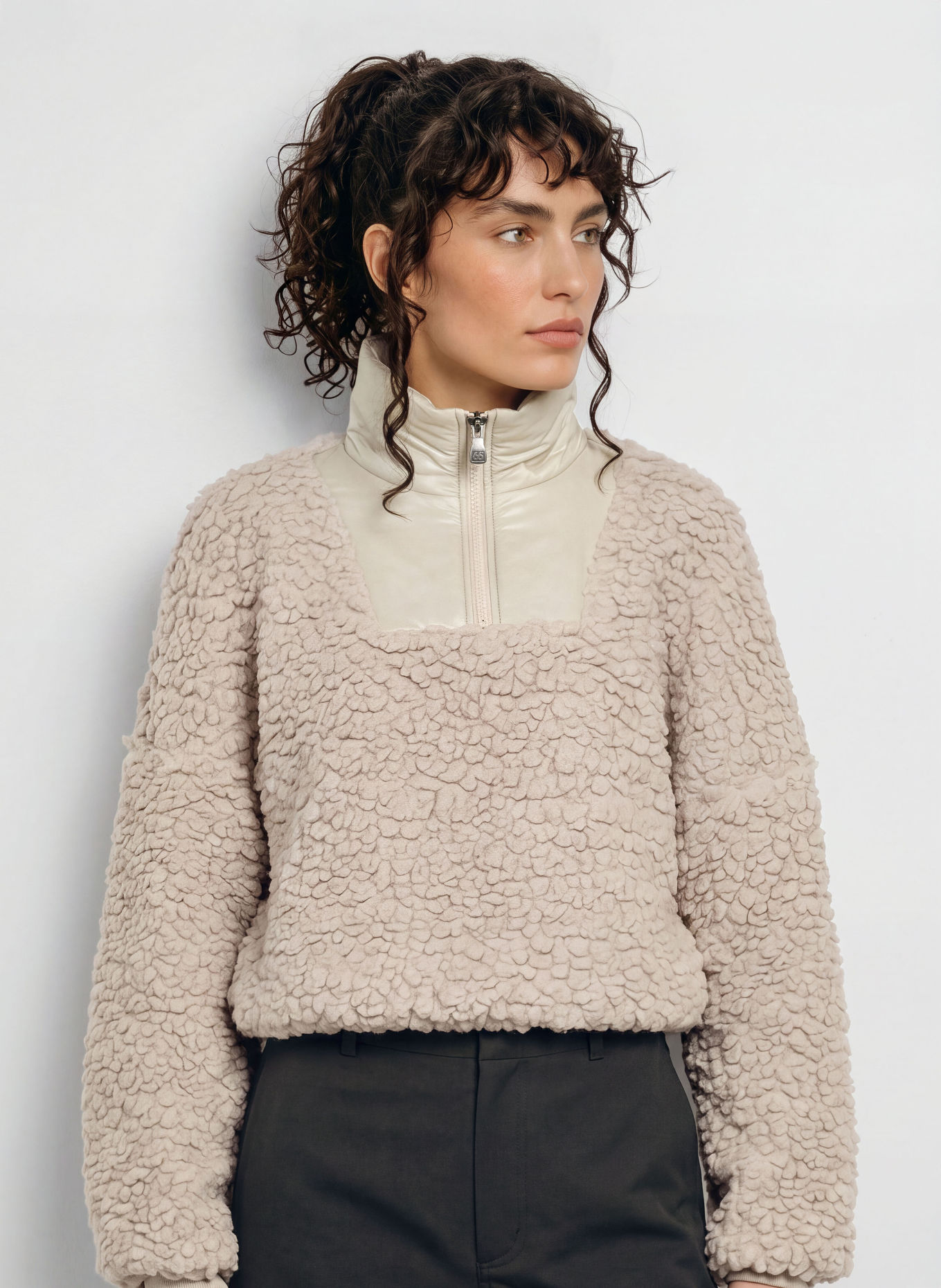 66°NORTH VARMAHILD-anorak van teddybont: BEIGE