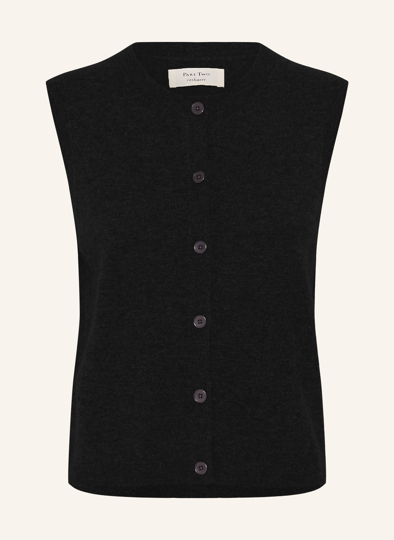 Part Two CANIAPW Cashmere Knit Vest: BLACK