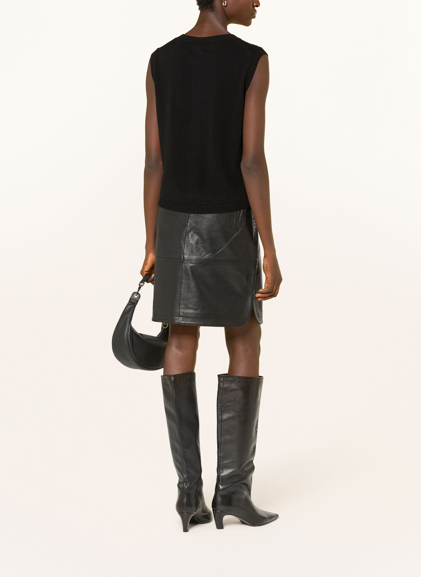Part Two CANIAPW Cashmere Knit Vest: BLACK