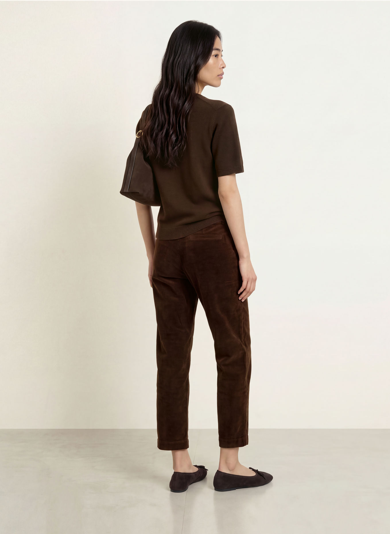 Part Two Corduroy pants NETTAPW: DARK BROWN