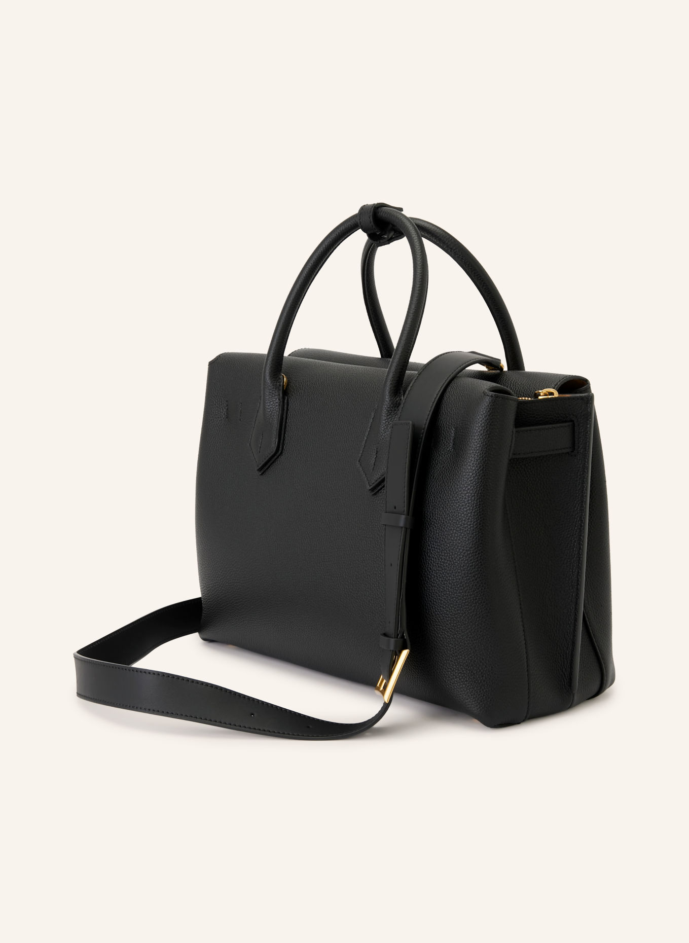 MCM MILLA MEDIUM Crossbody Bag: BLACK / GOLD