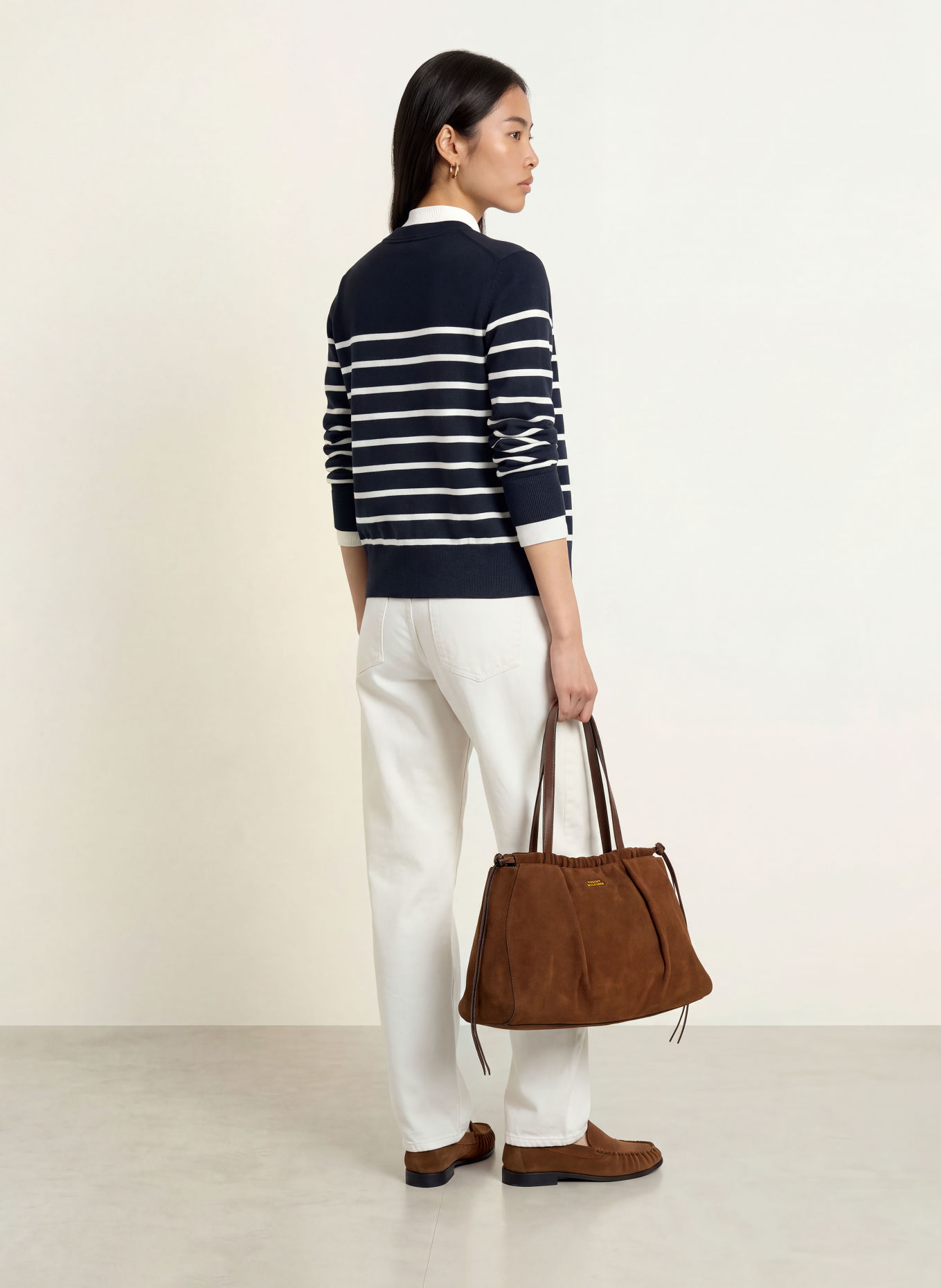 TOMMY HILFIGER Strickjacke: DUNKELBLAU / GOLD / WEISS