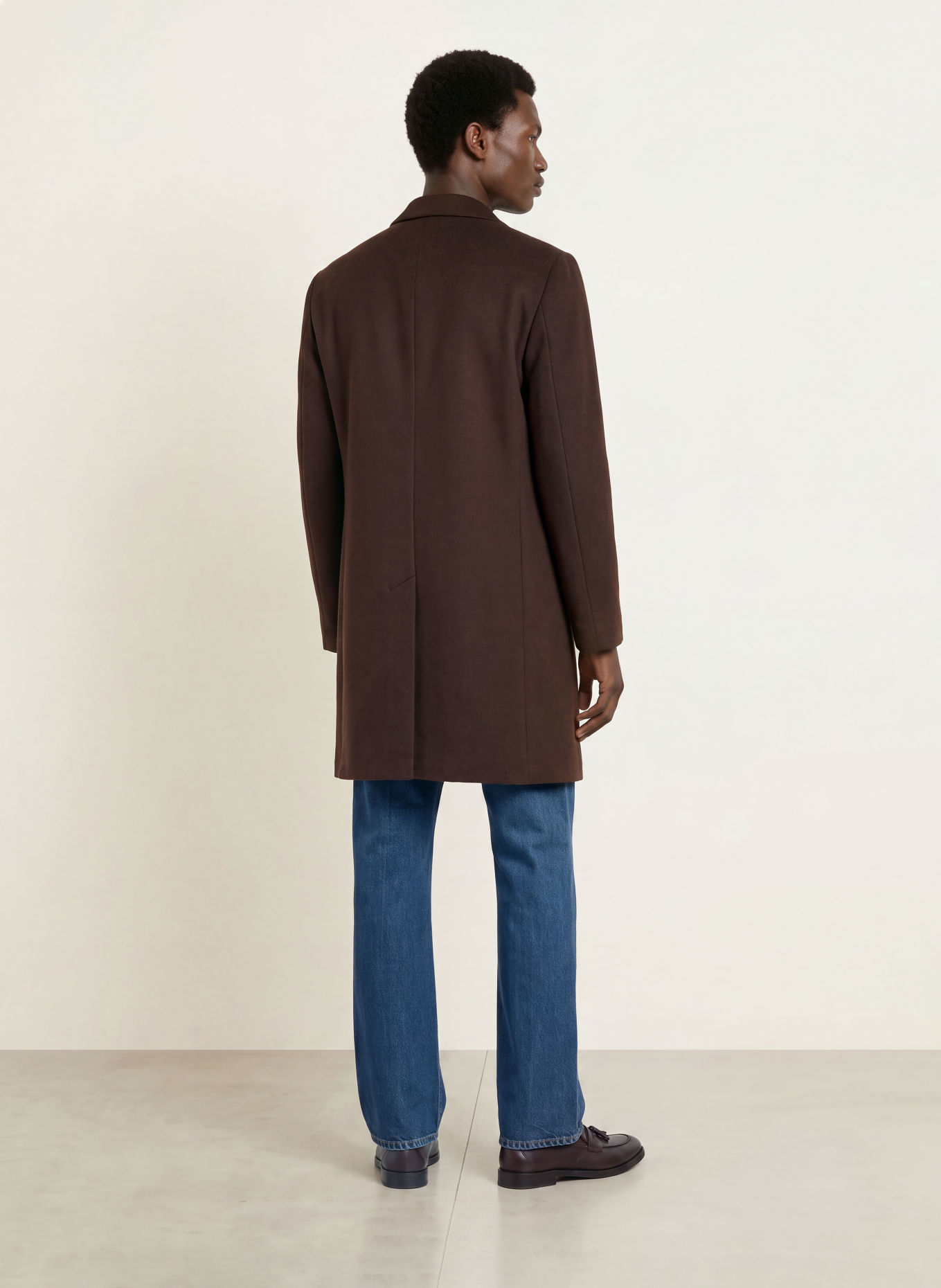 TOMMY HILFIGER Wollmantel: DUNKELBRAUN