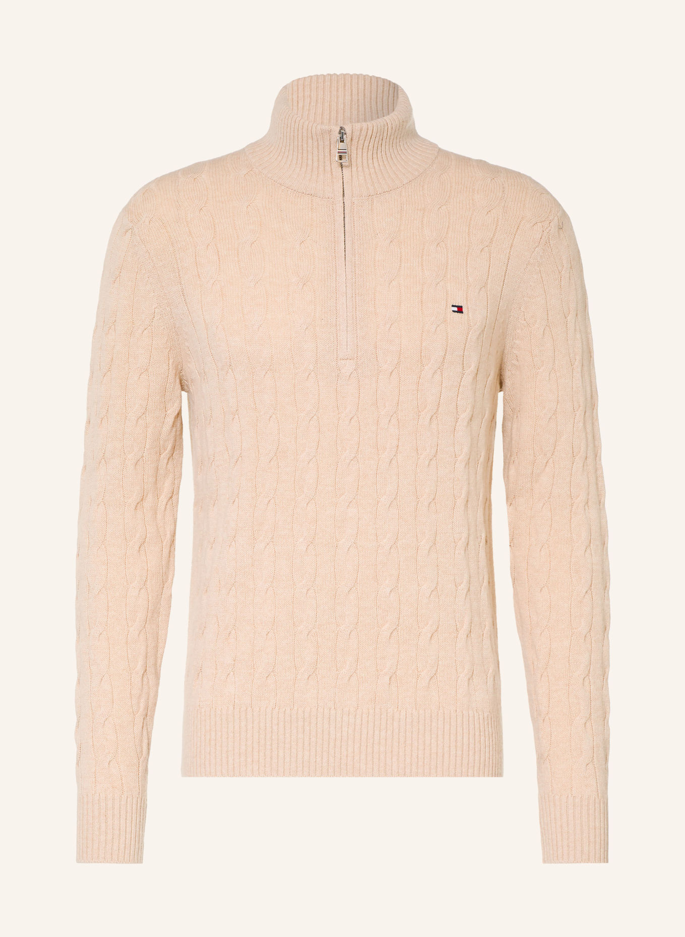 TOMMY HILFIGER Sweter typu troyer: KREMOWY