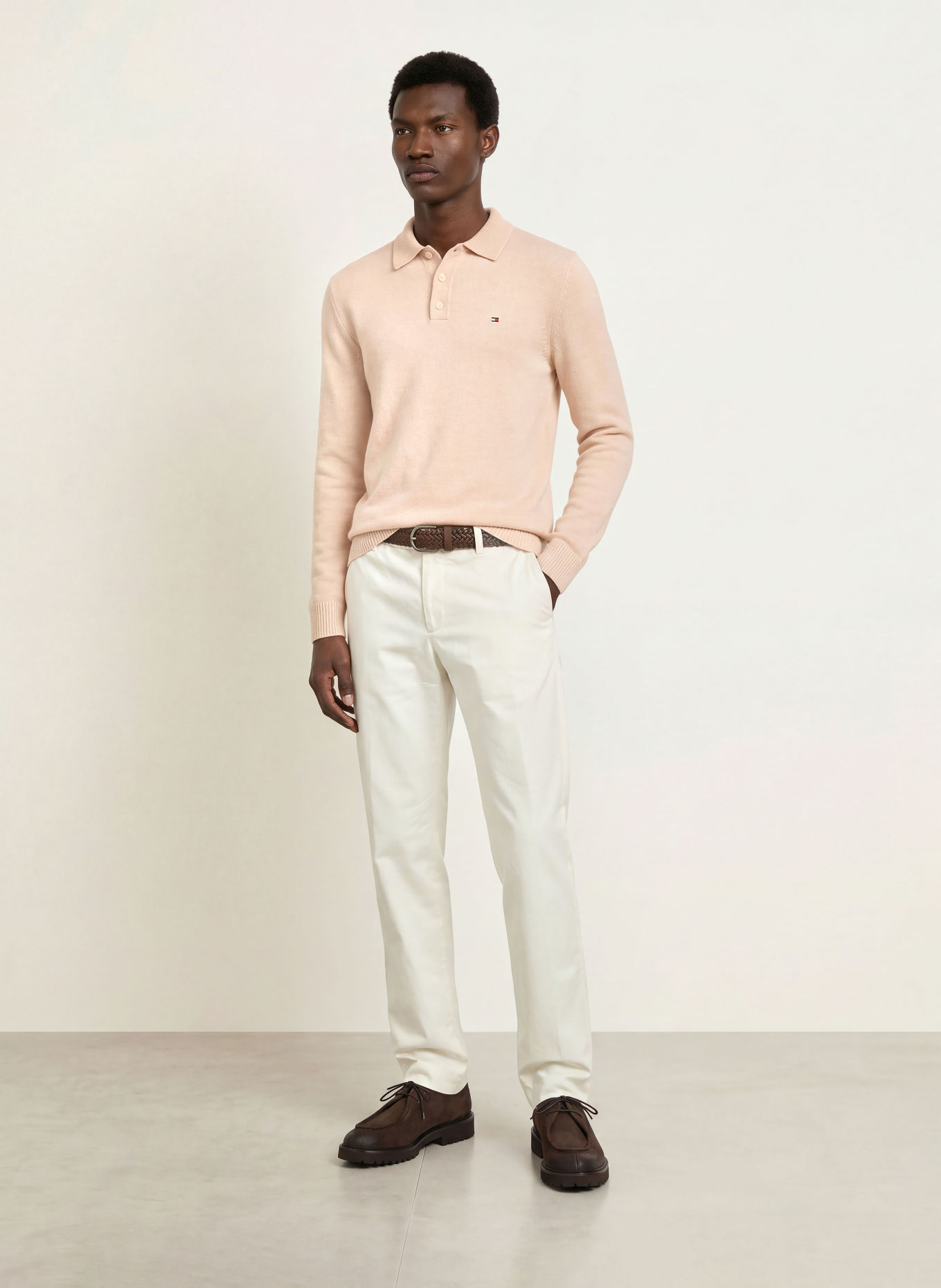 TOMMY HILFIGER Sweter: BEŻOWY