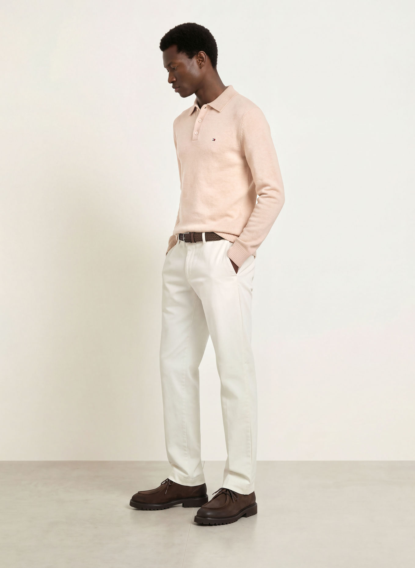 TOMMY HILFIGER Sweter: BEŻOWY