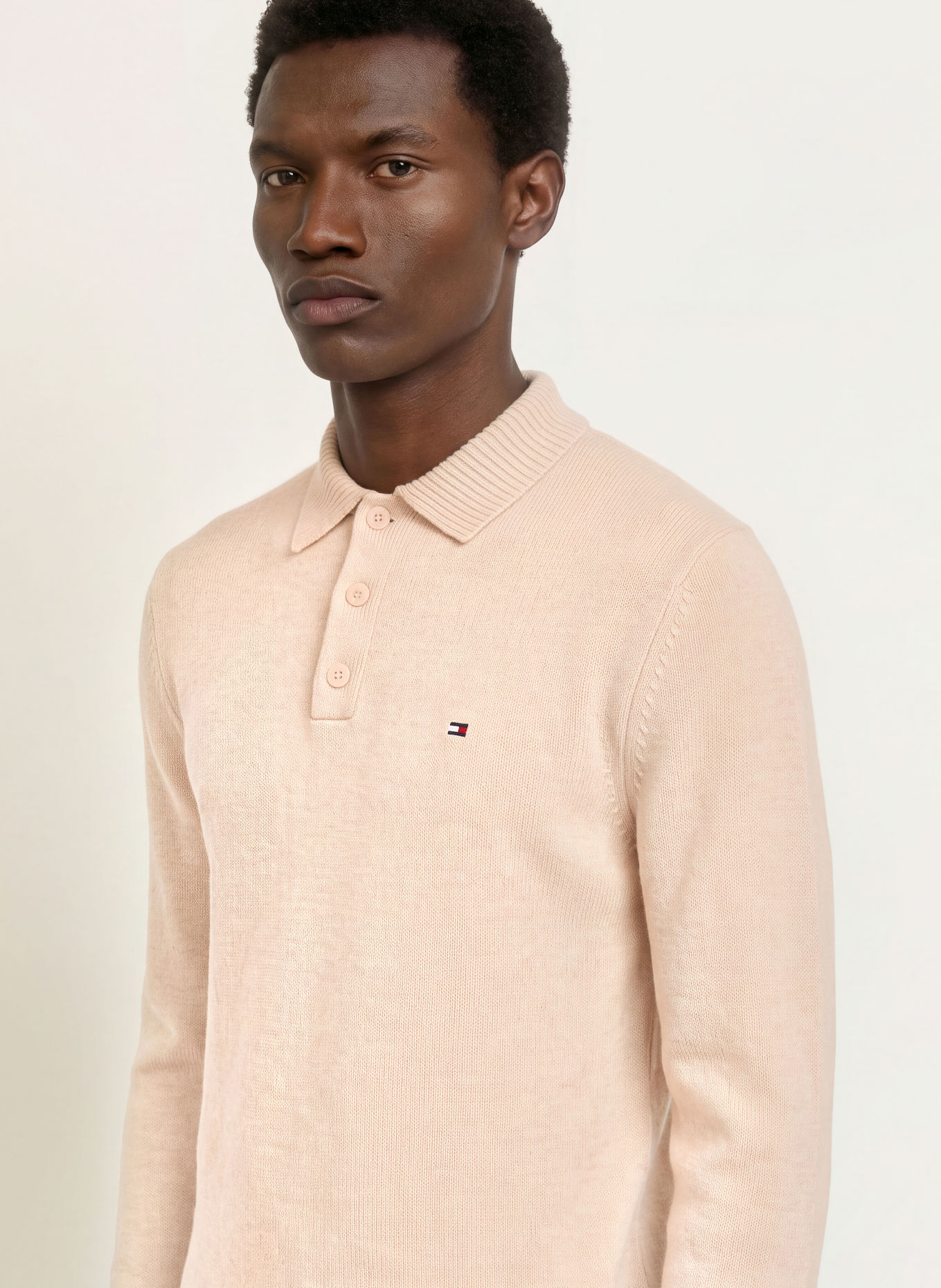 TOMMY HILFIGER Sweter: BEŻOWY