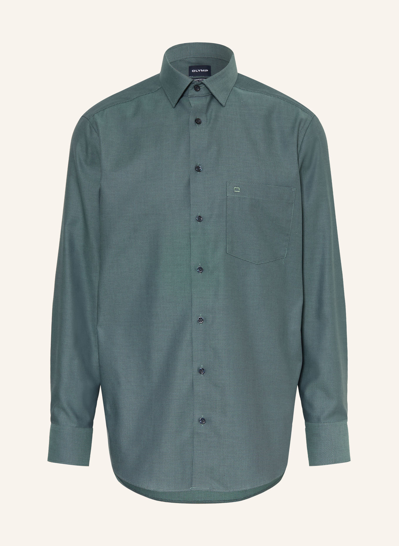 OLYMP Chemise Luxor coupe confortable: BLEU PÉTROLE