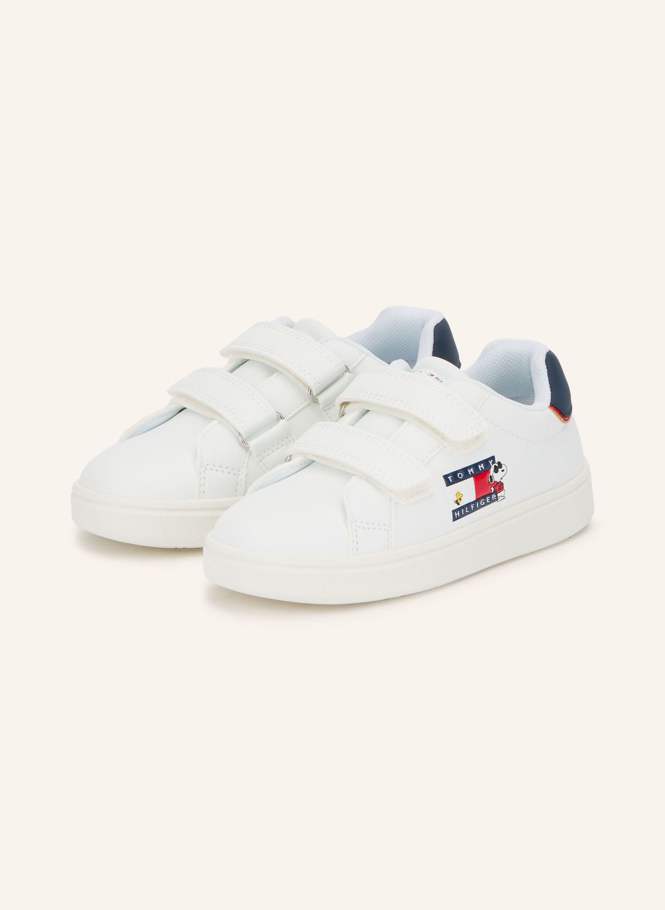 TOMMY HILFIGER JOE Sneakers: WHITE / RED / DARK BLUE