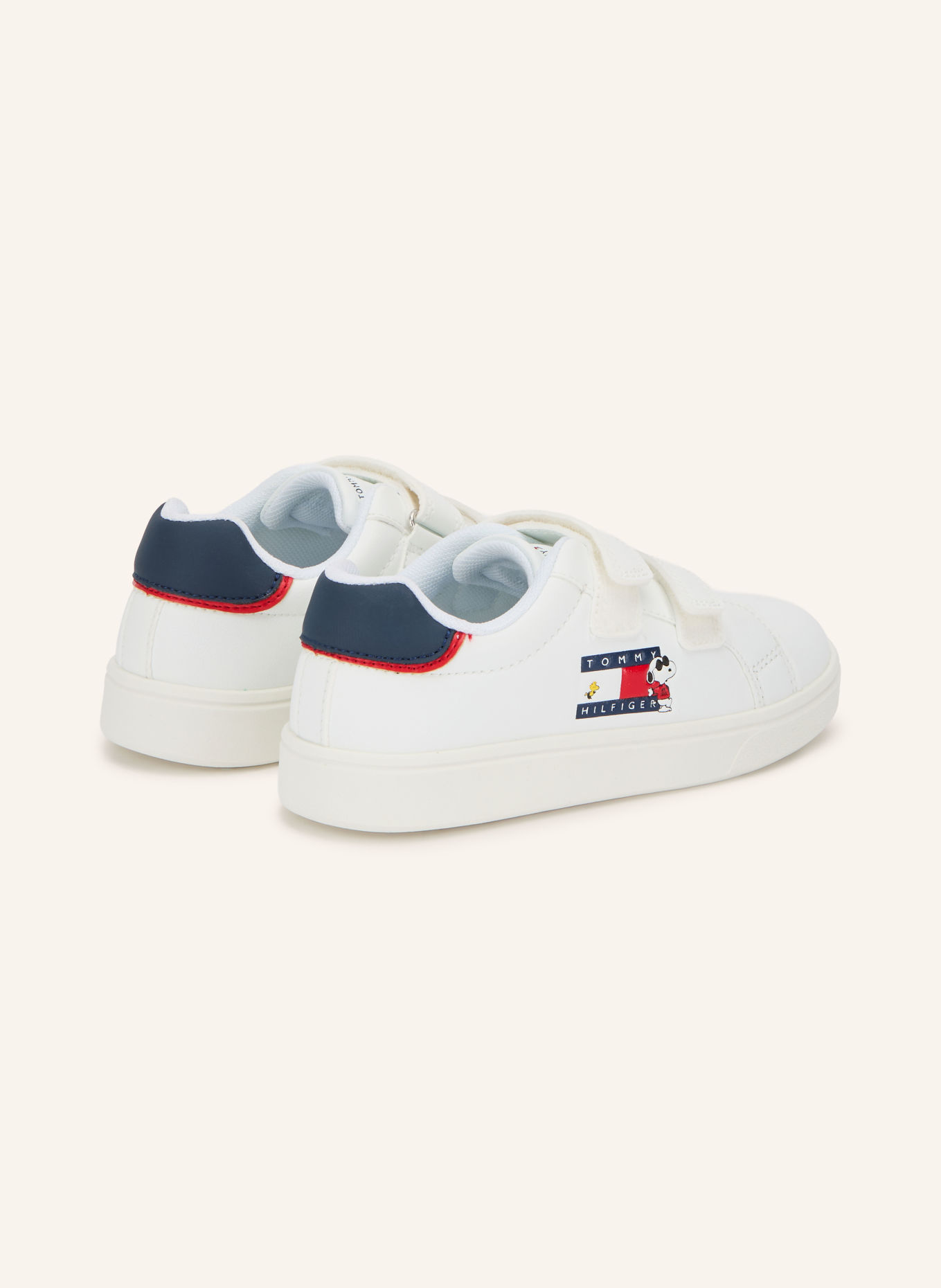 TOMMY HILFIGER JOE Sneakers: WHITE / RED / DARK BLUE