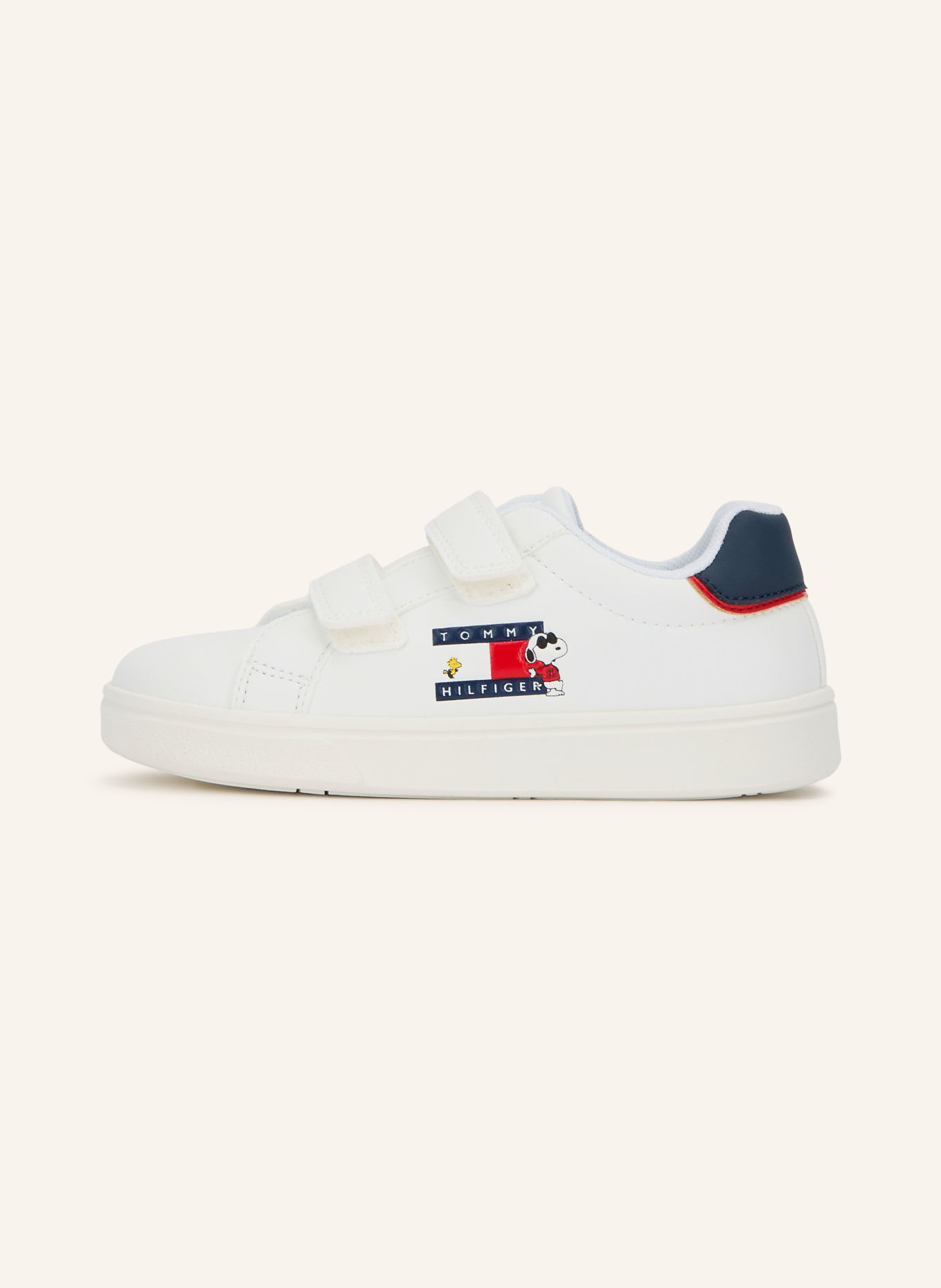 TOMMY HILFIGER JOE Sneakers: WHITE / RED / DARK BLUE