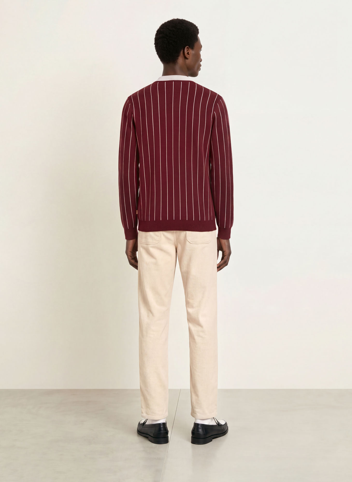 LES DEUX Cordhose Loose Fit: ECRU