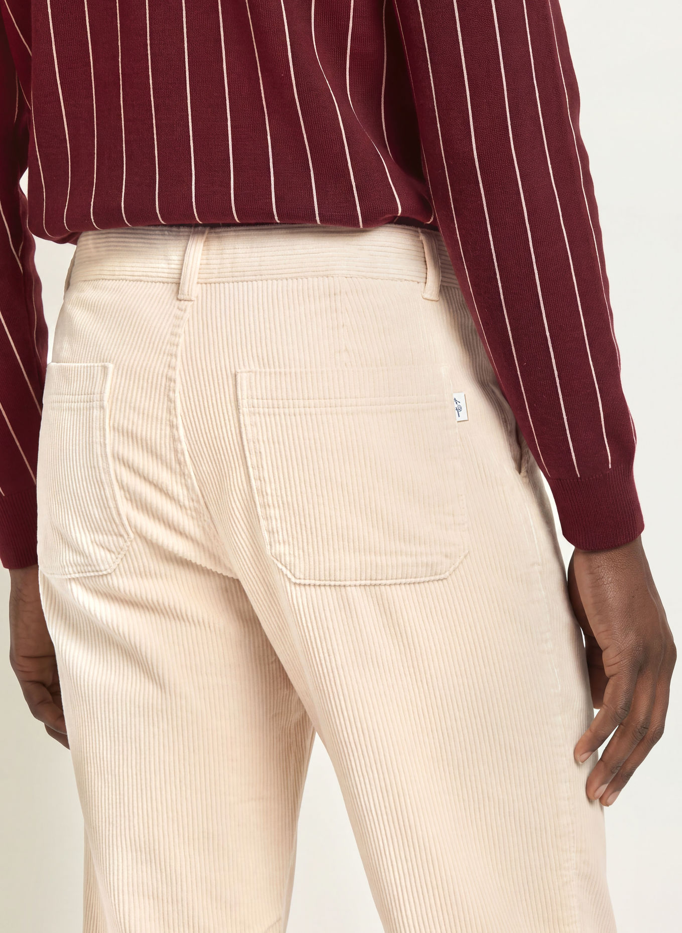 LES DEUX Cordhose Loose Fit: ECRU