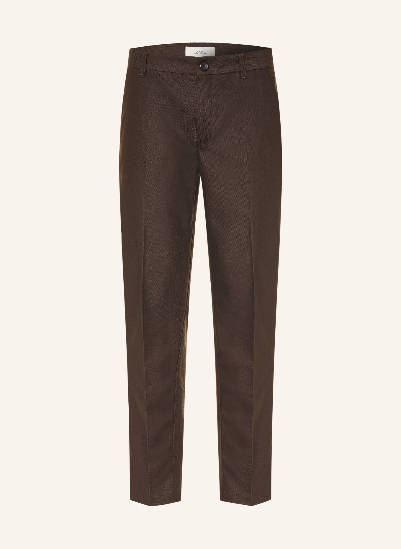LES DEUX Chinos Regular Fit: MÖRKBRUN