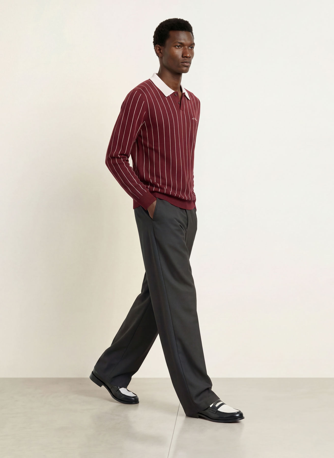 LES DEUX Chinos Loose Fit: SVART